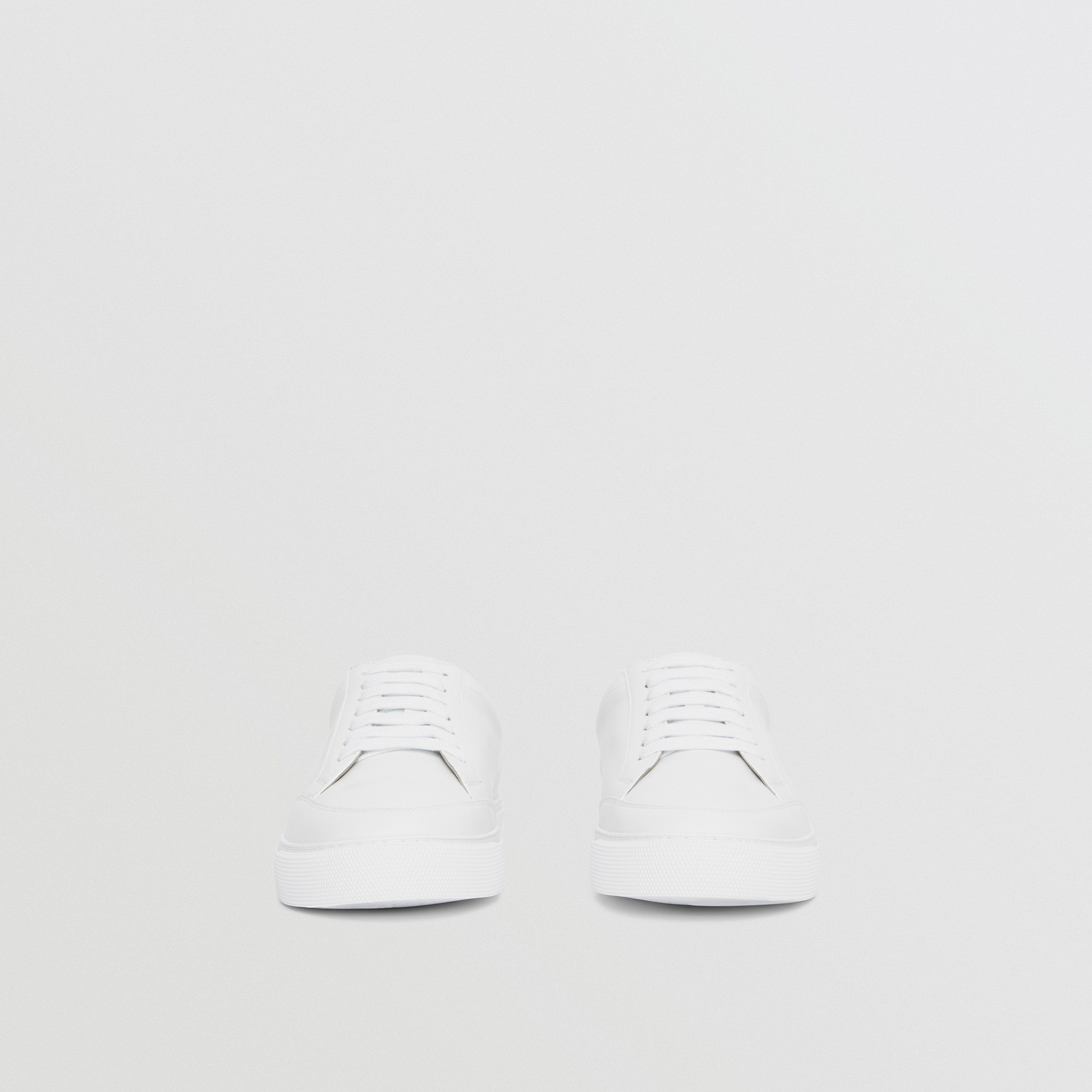 Sneakers en cuir avec logo (Blanc) - Femme | Site officiel Burberry® - 4