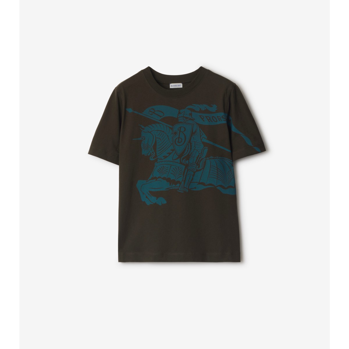 Shop Burberry Ekd Cotton T-shirt In Snug