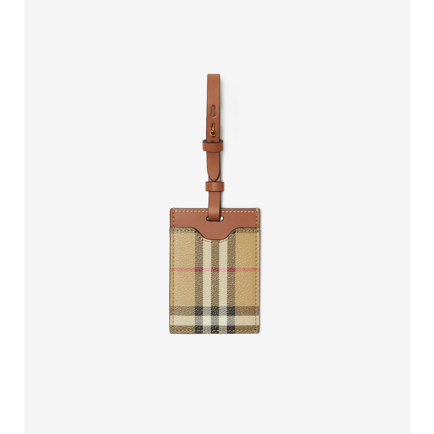 Etiqueta de bagagem Check Bege classico Feminino Burberry oficial