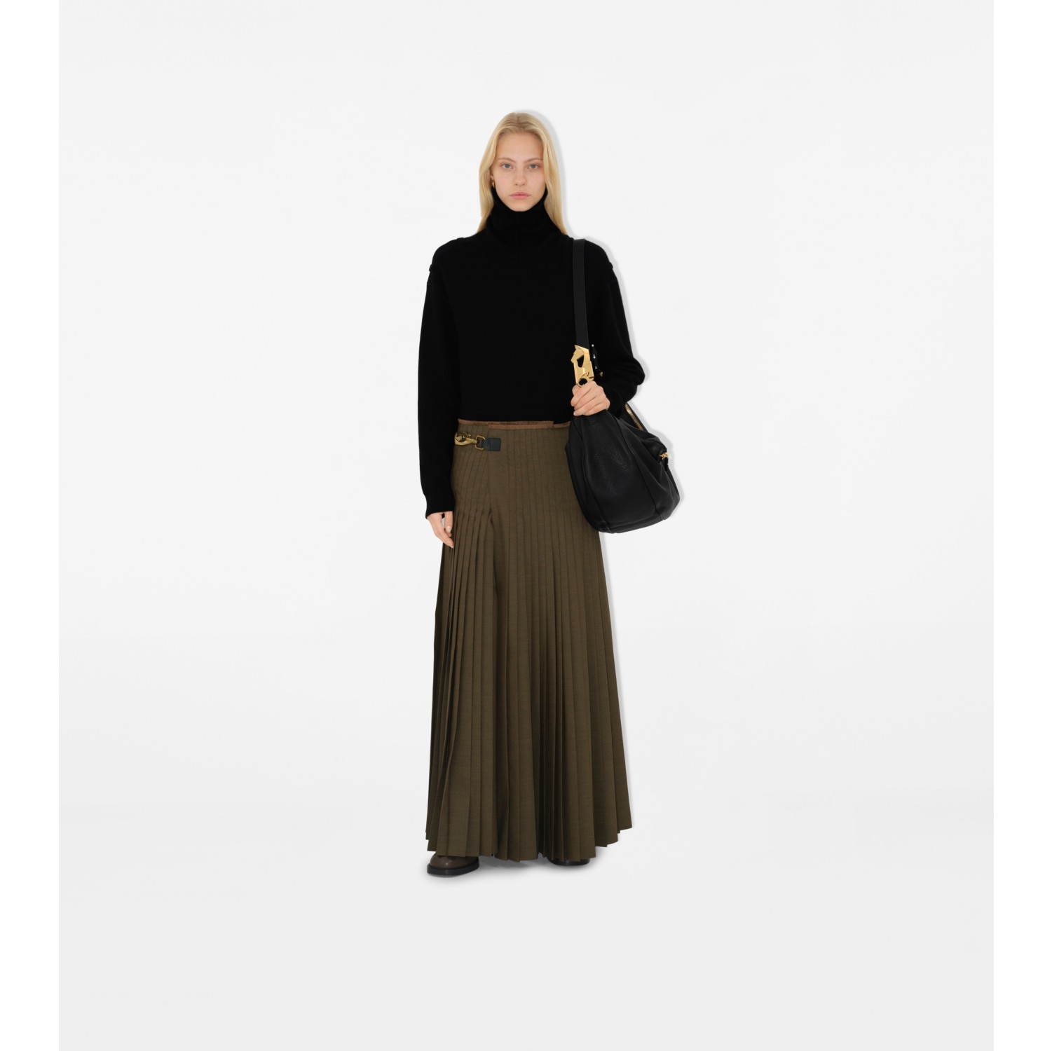 Wool Mohair Maxi Kilt