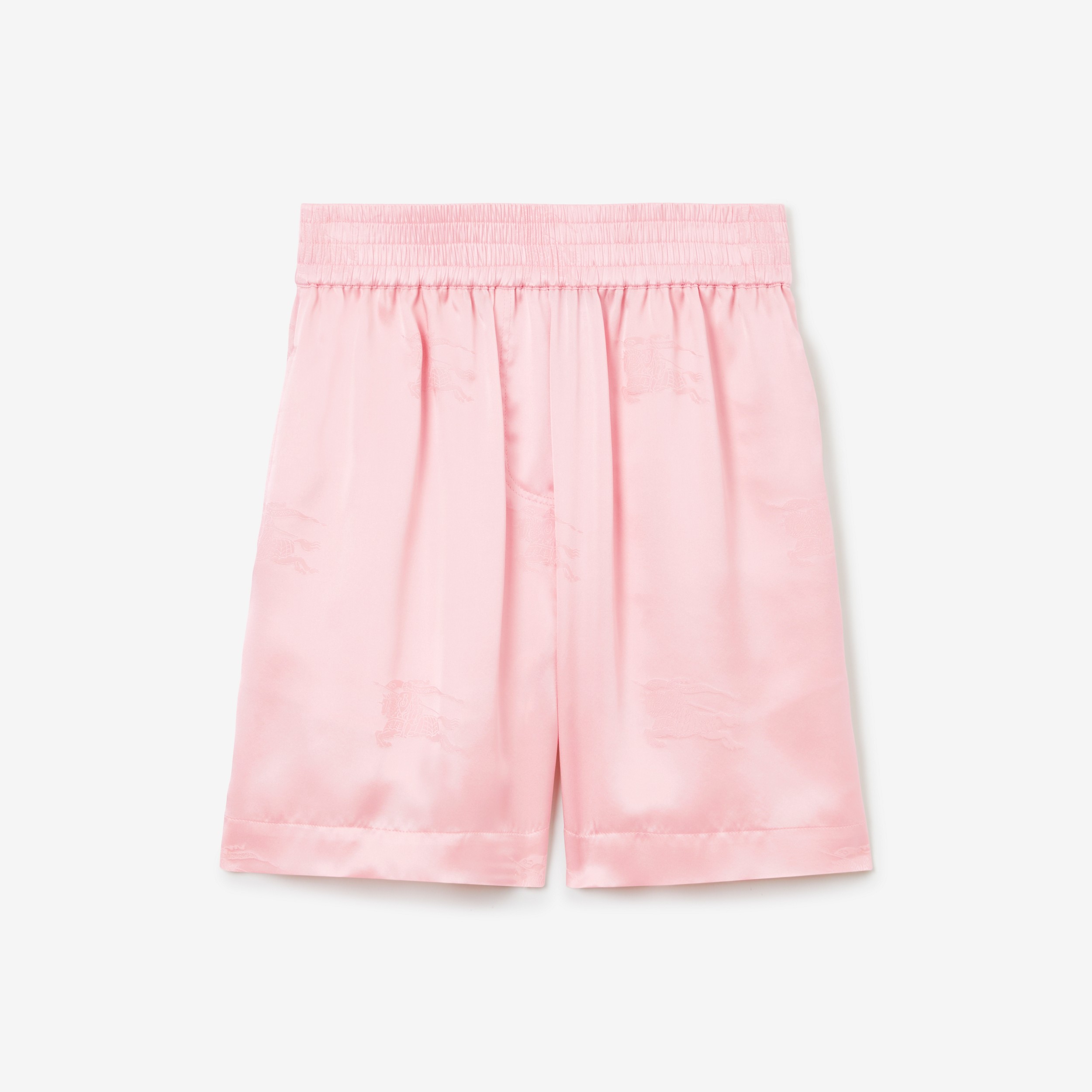 Pantalones cortos en seda con estampado EKD (Cerezo  Flor Suave) - Mujer | Burberry® oficial - 1
