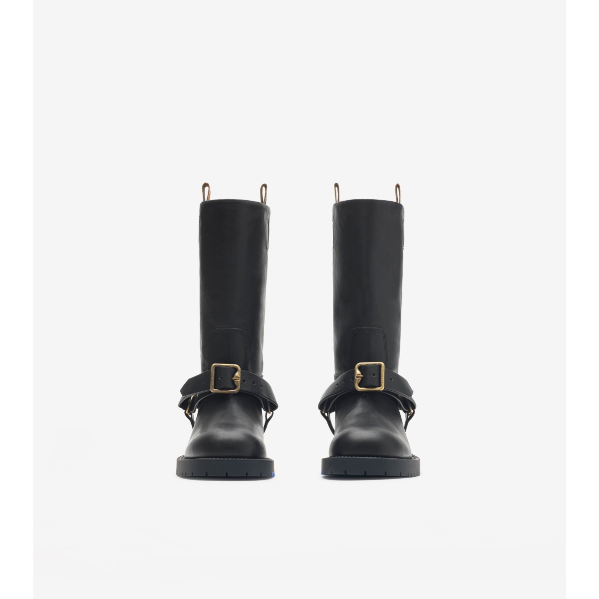  Check Leather Soft Saddle Low Boots​