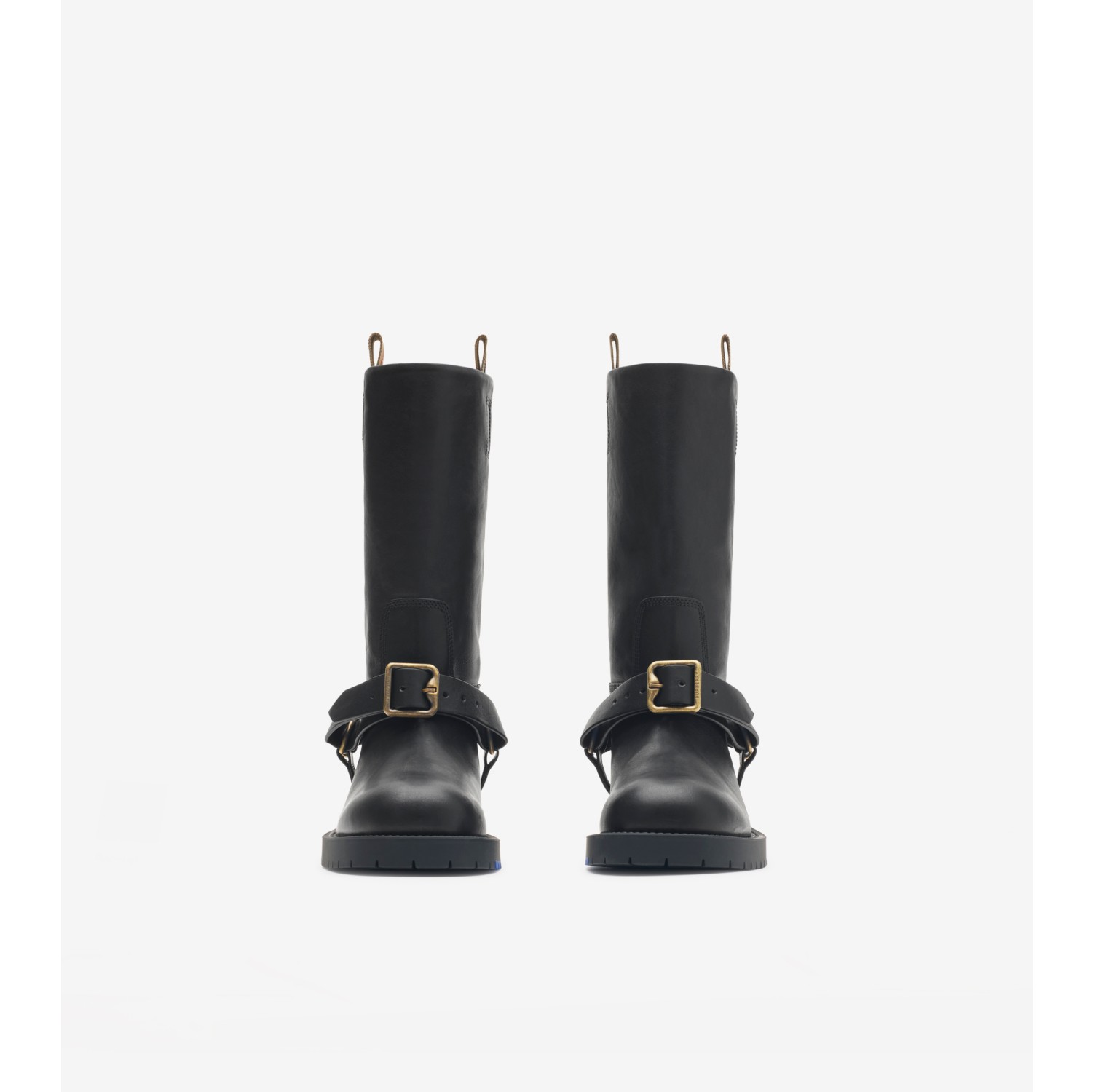 Botas Saddle bajas en piel blanda