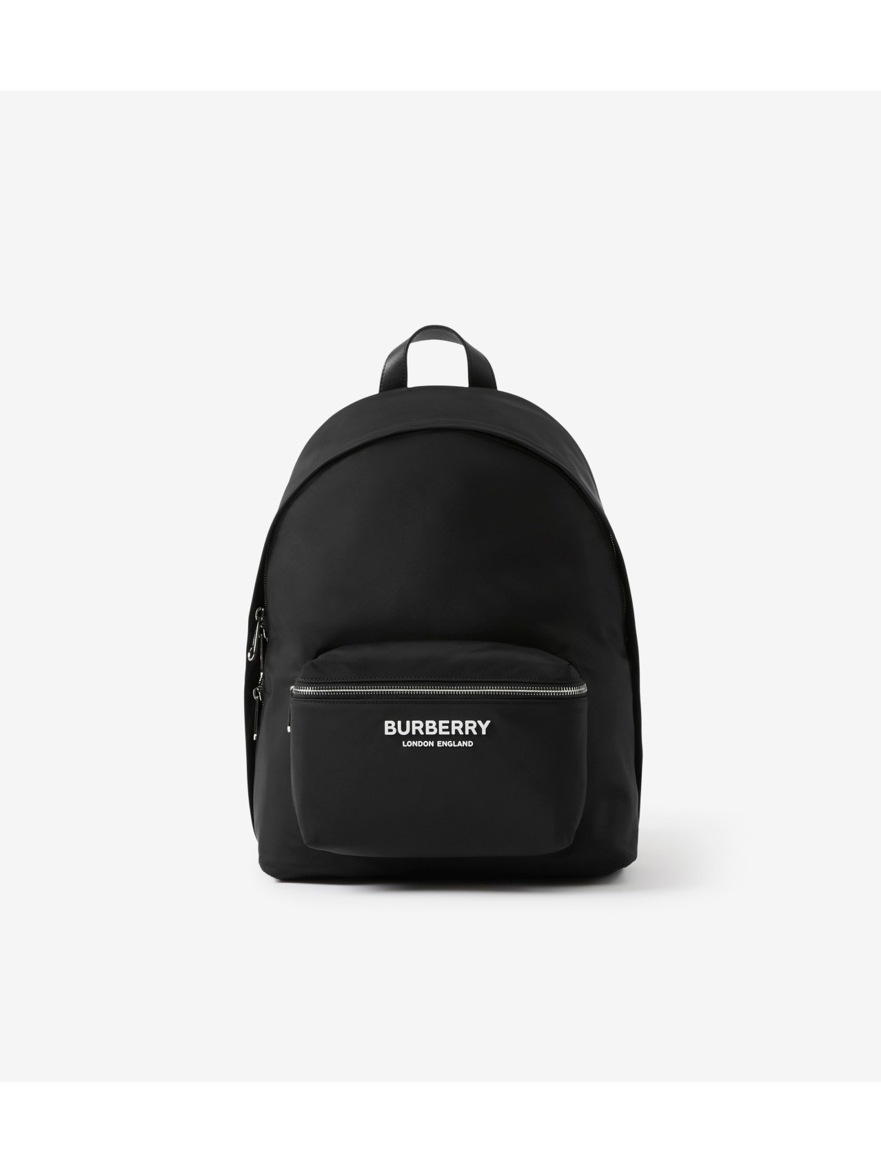 Burberry Black Nylon Logo Print Small Shoulder Bag