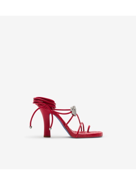 Burberry sandals cheap womens red