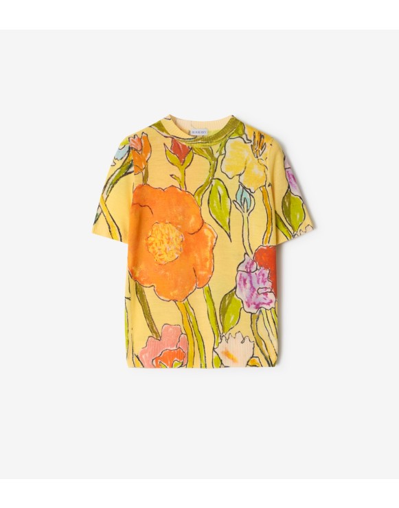 Highgrove Cascading Flowers Wool Top