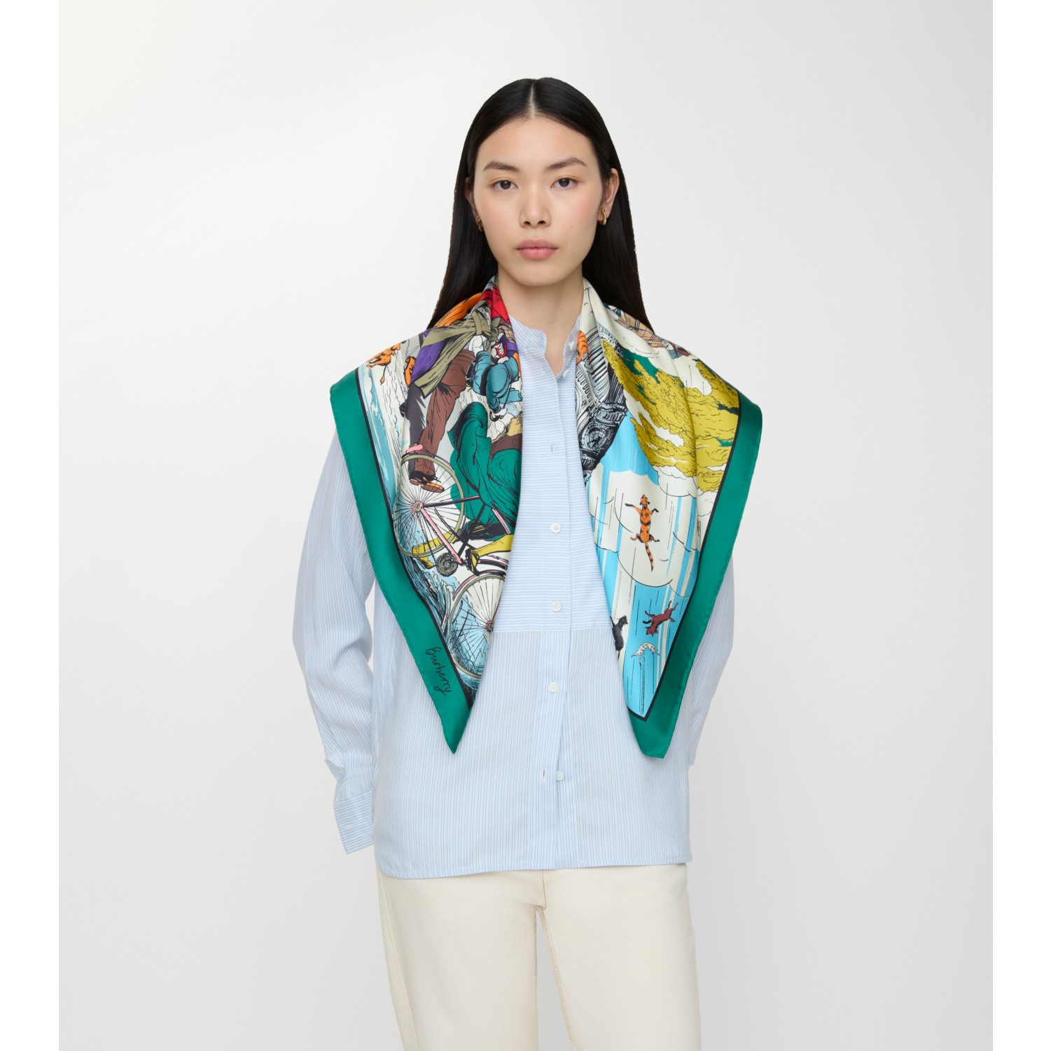 Raining Cats and Dogs​ Silk Scarf