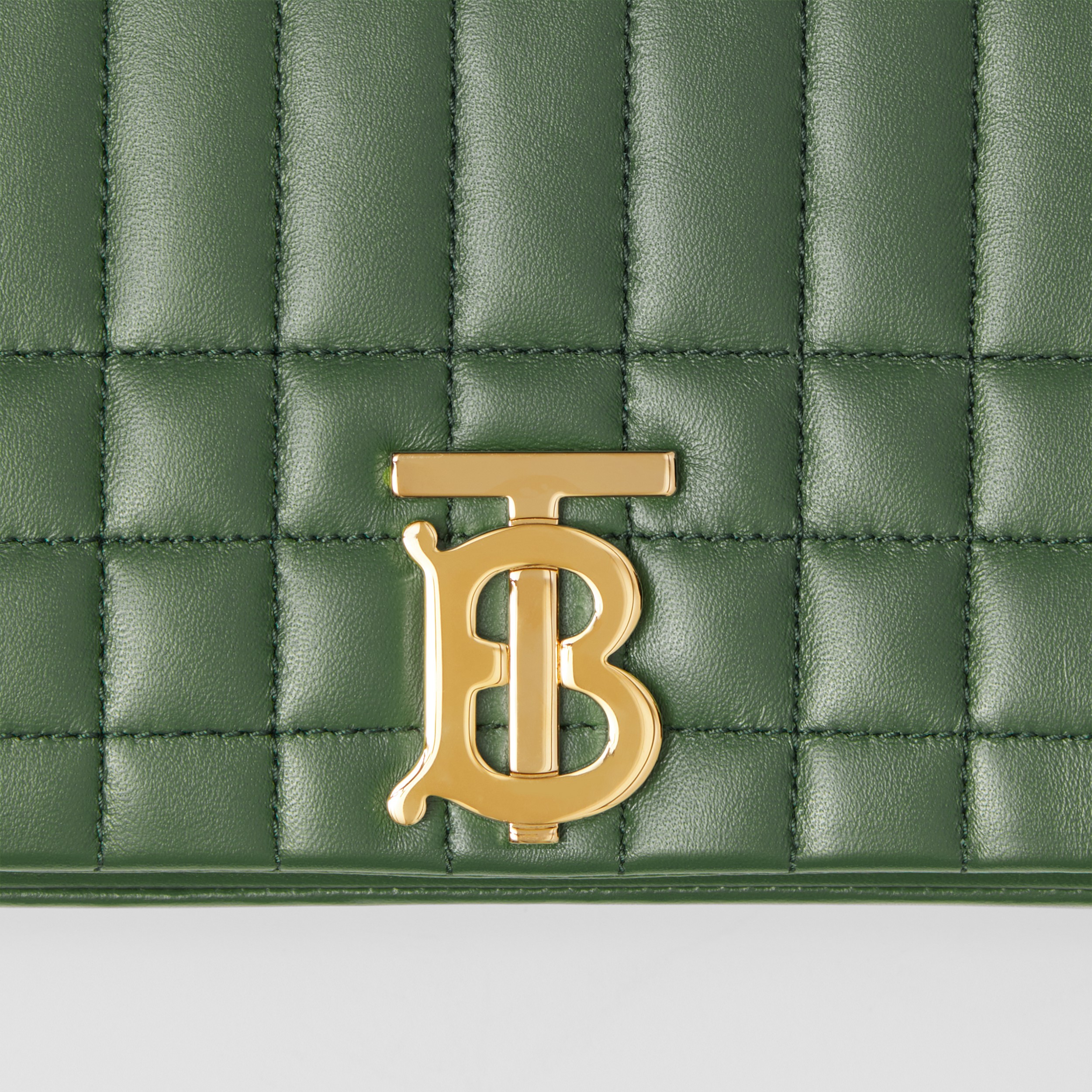 Quilted Leather Small Lola Bag in Deep Emerald Green - Women | Burberry® Official - 2