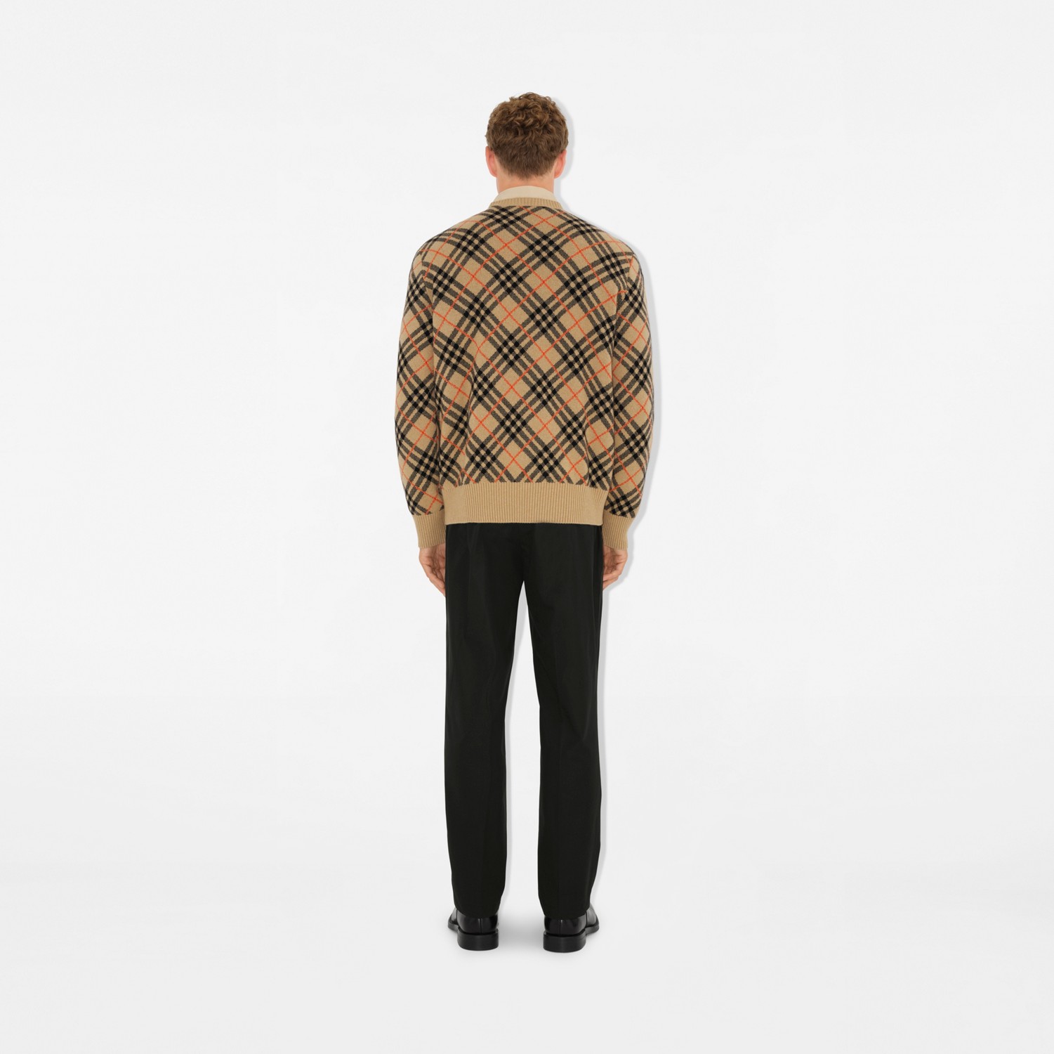チェック カシミア セーター (サンド) - メンズ, ピュアカシミア | Burberry®公式サイト チェック カシミア セーター (サンド) - メンズ, ピュアカシミア | Burberry®公式サイト
