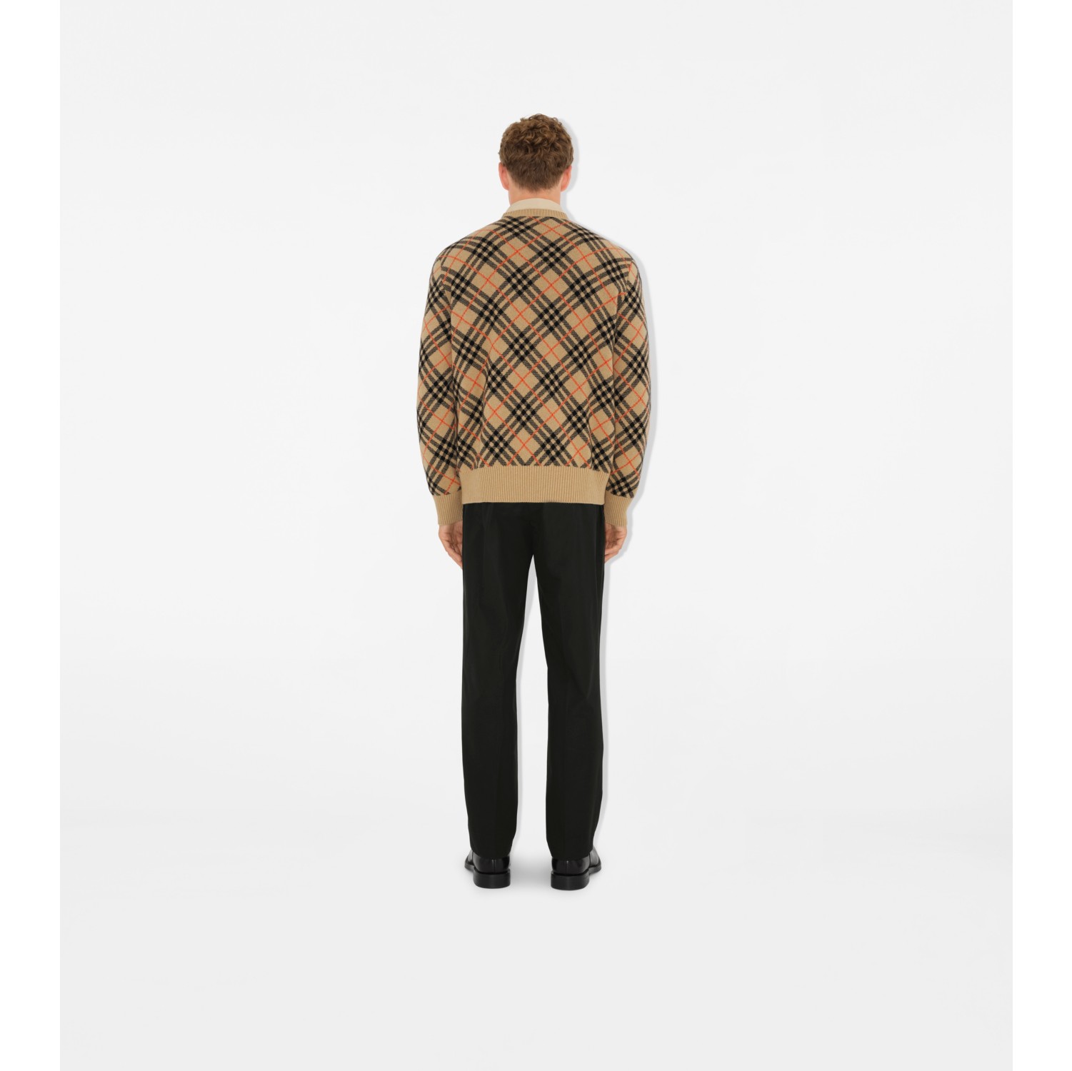 Pullover in cashmere Check