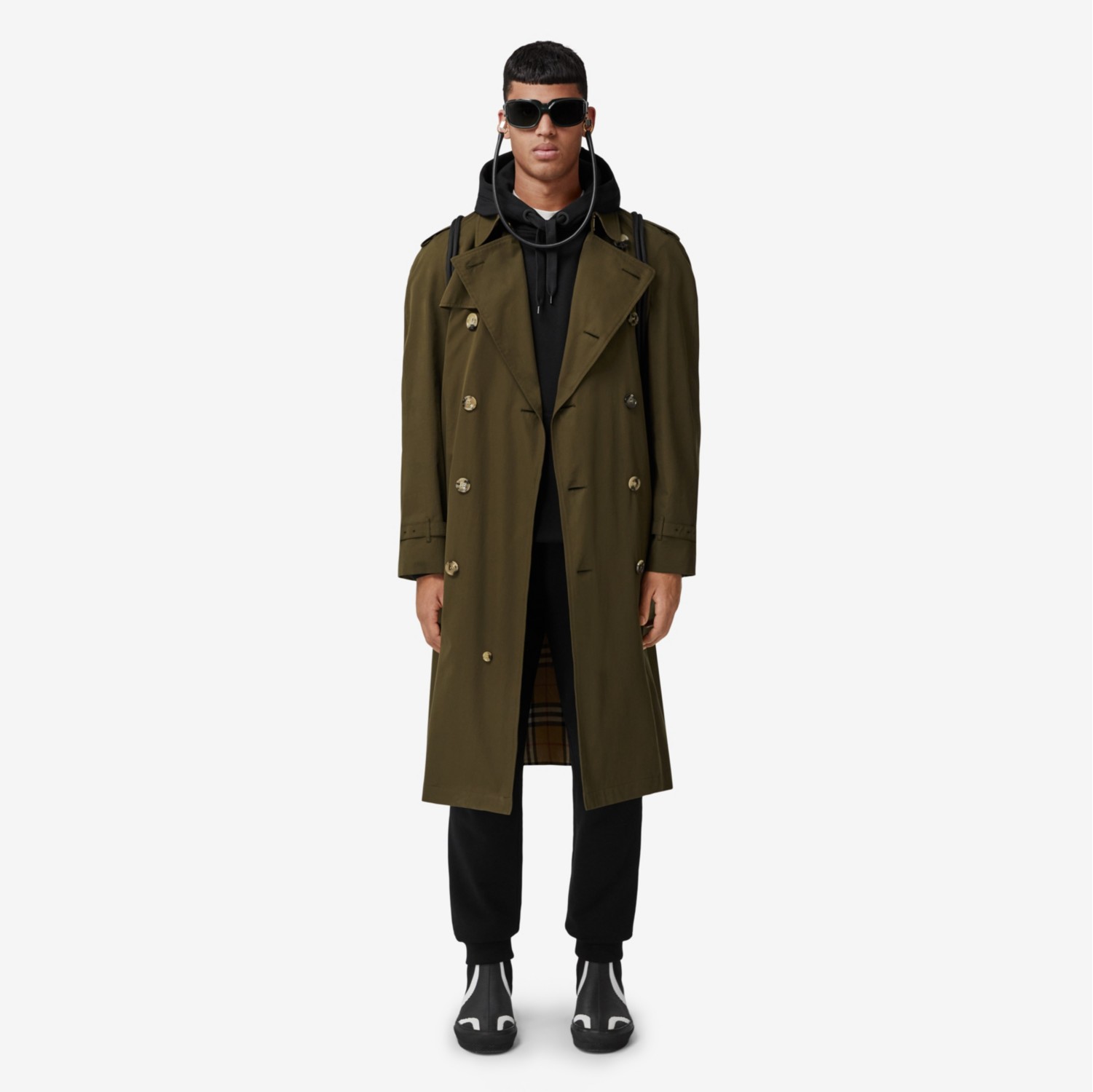 The Westminster Heritage Trench Coat in Dark Military Khaki - Men ...