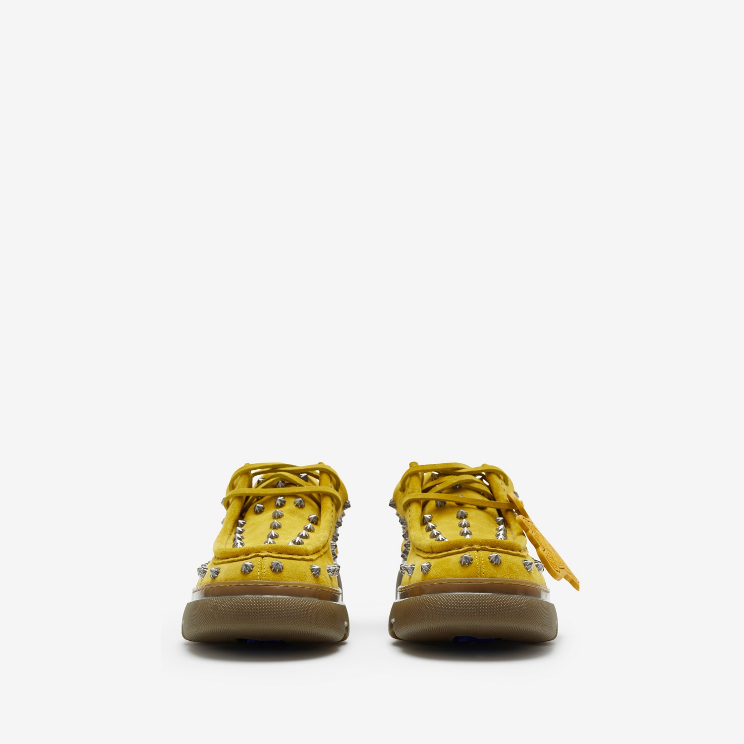 Schuhe „Creeper“ aus Veloursleder mit Nieten (Manilla) - Herren | Burberry®