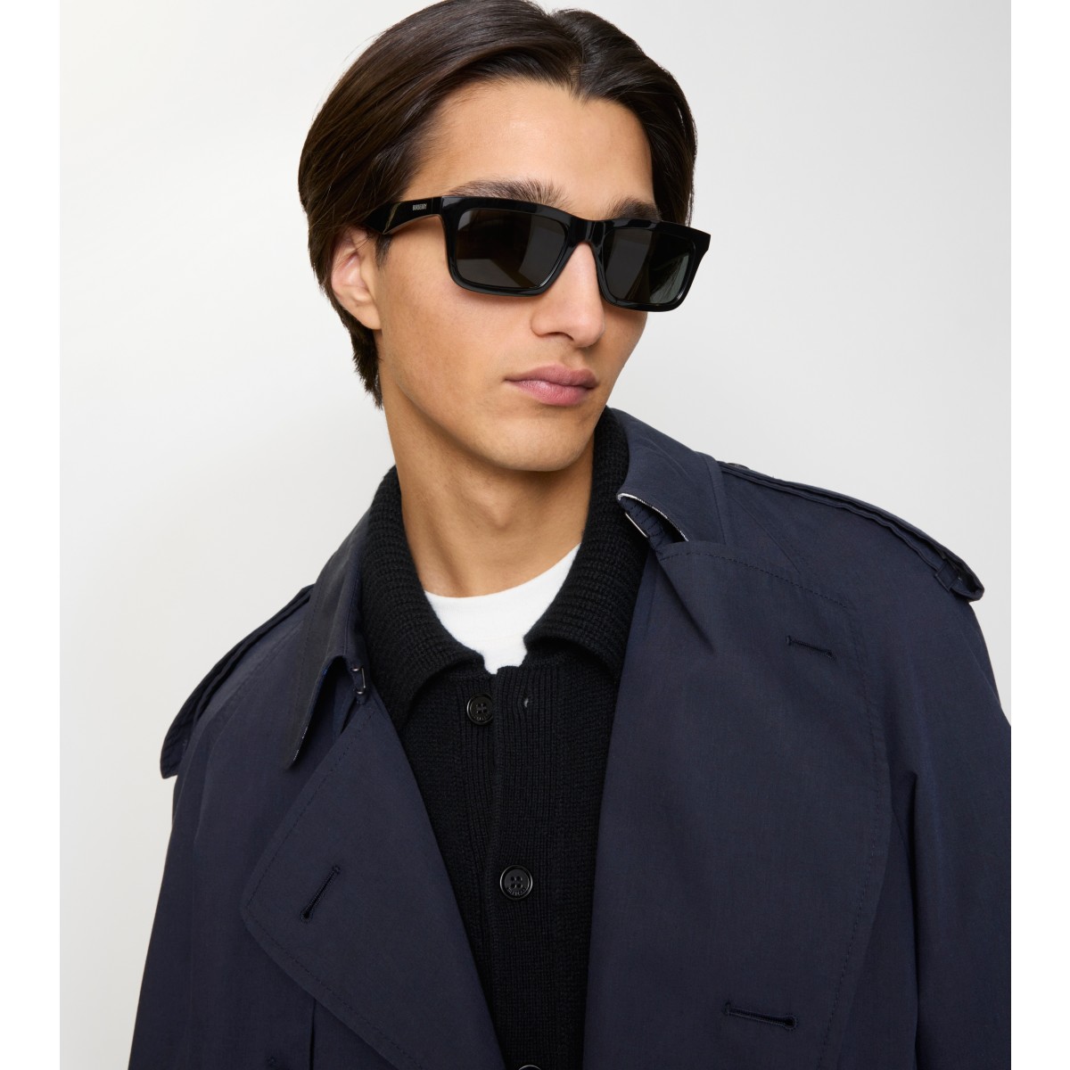  Check Logo Rectangular Sunglasses​