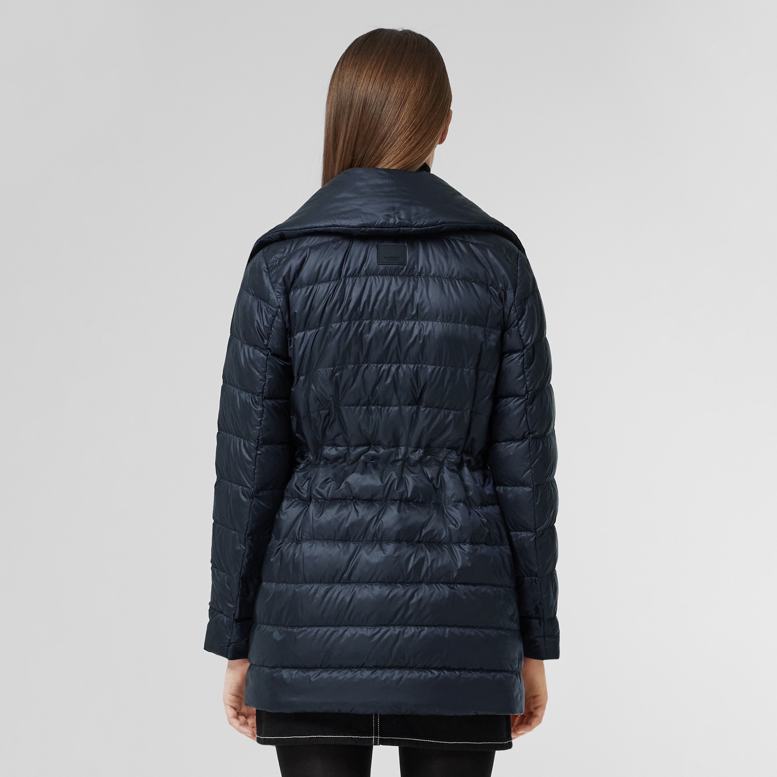 Пуховое пальто из нейлона со съемным воротником (Полночный) - Для женщин | Официальный сайт Burberry® - 3