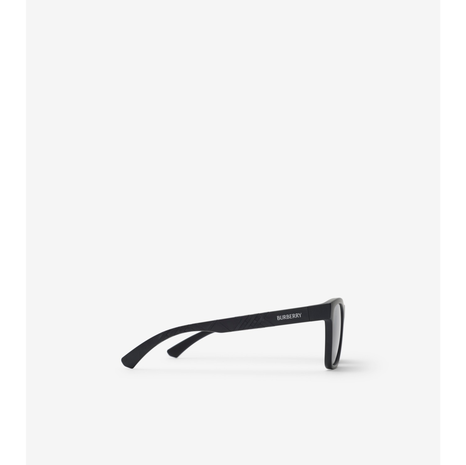 Textured Check Square Sunglasses
