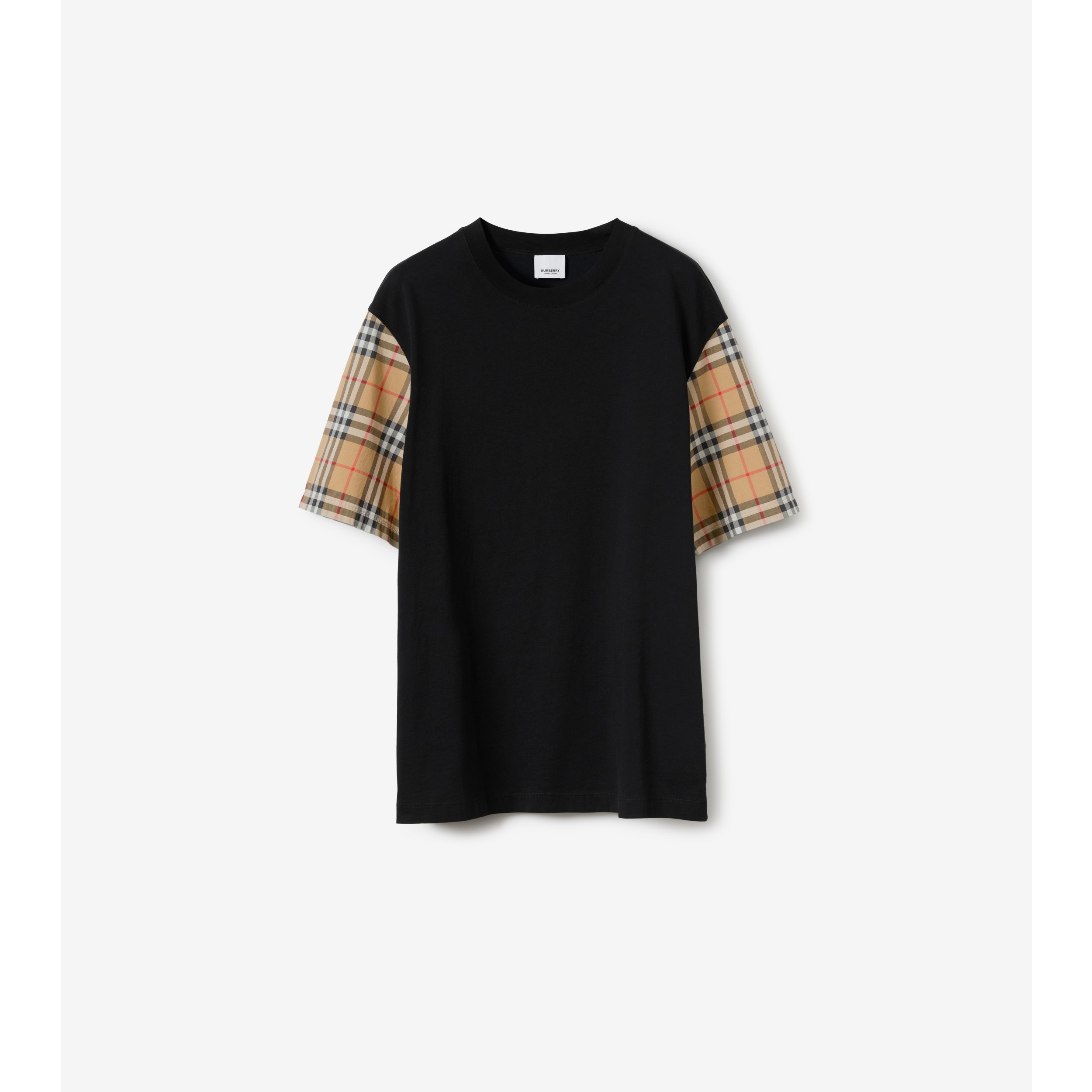 Cotton T-shirt in Black - Women | Burberry® Official