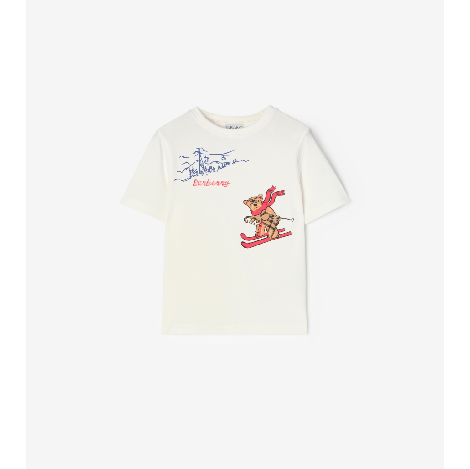 T-shirt in cotone Skiing Bear