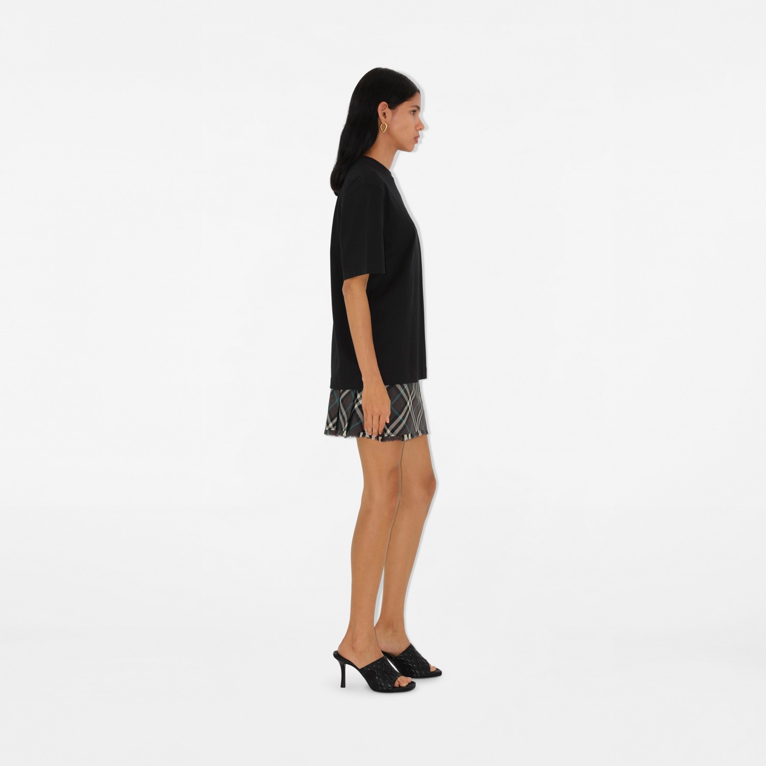 Logo Cotton T-shirt in Coal - Women | Burberry® Official Logo Cotton T-shirt in Coal - Women | Burberry® Official