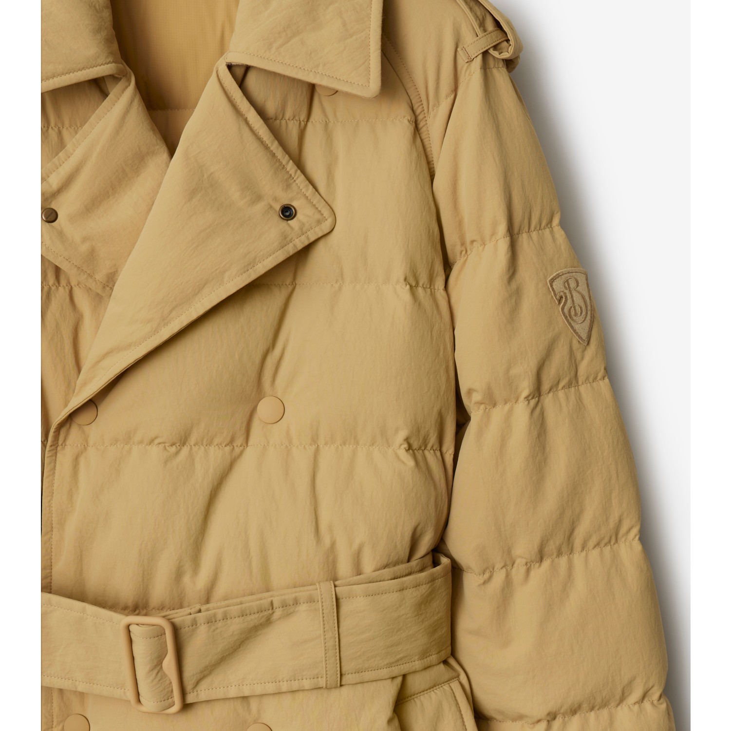 Mid-length Nylon Puffer Coat