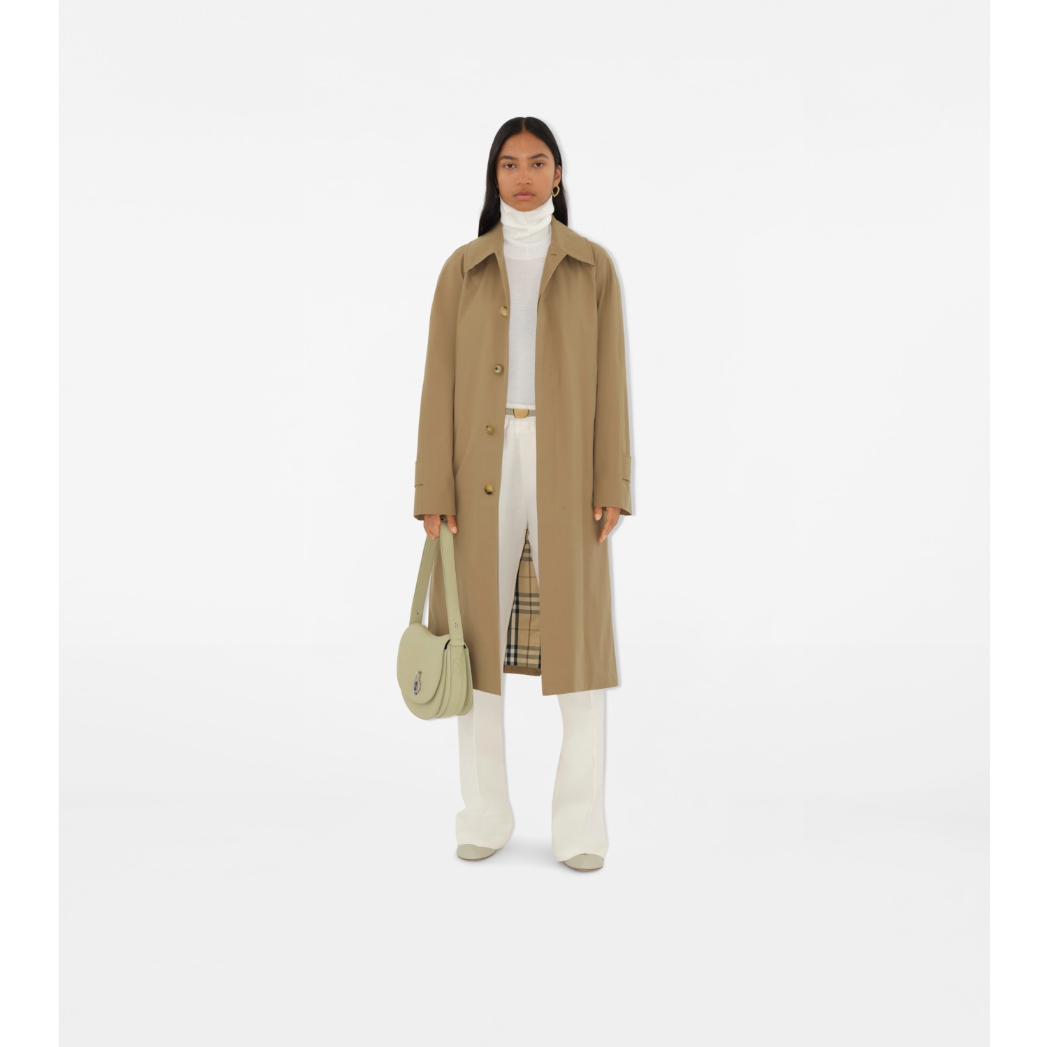 Long Gabardine Car Coat