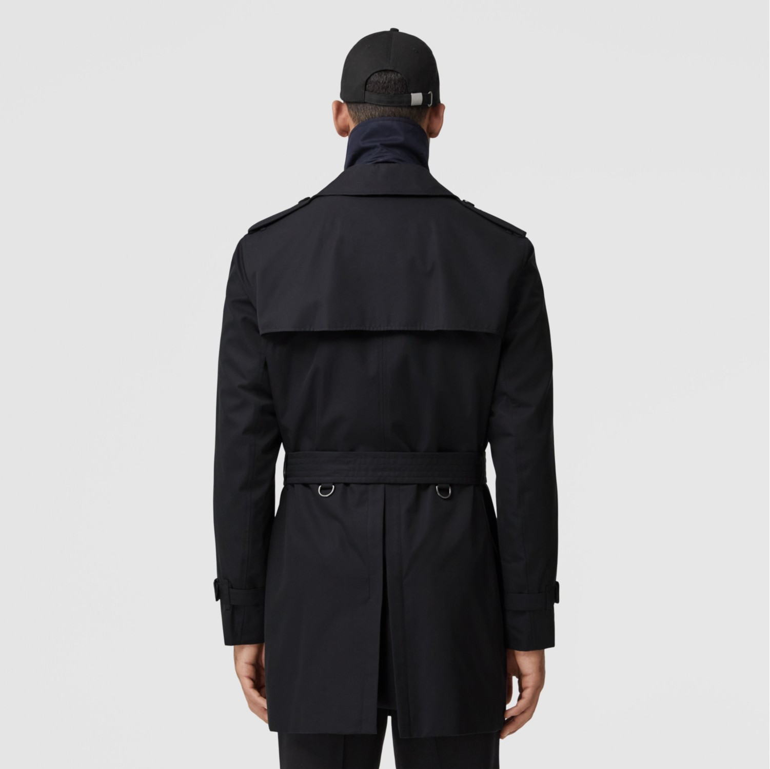 Navy blue burberry trench on sale coat