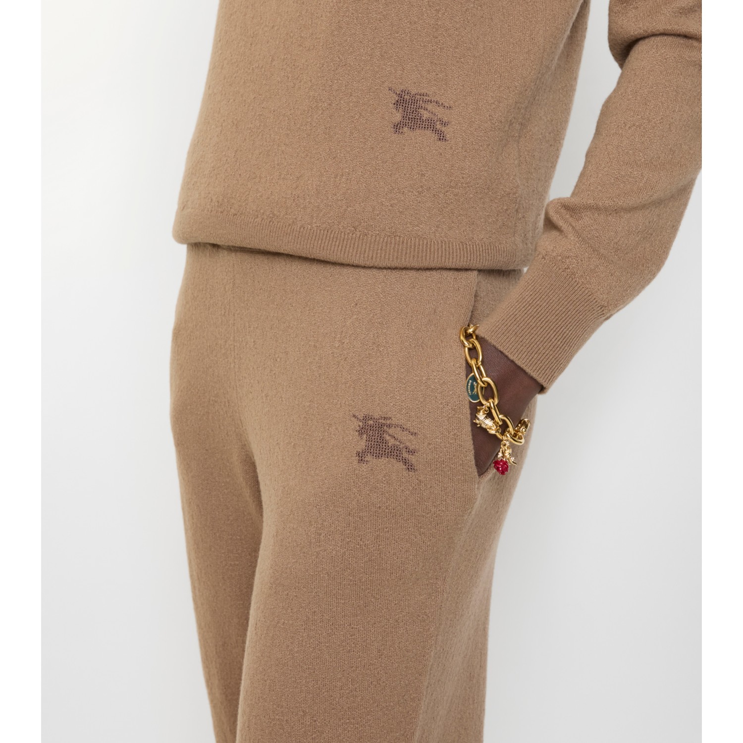 Wool Blend Track Pants - thumbnail 3