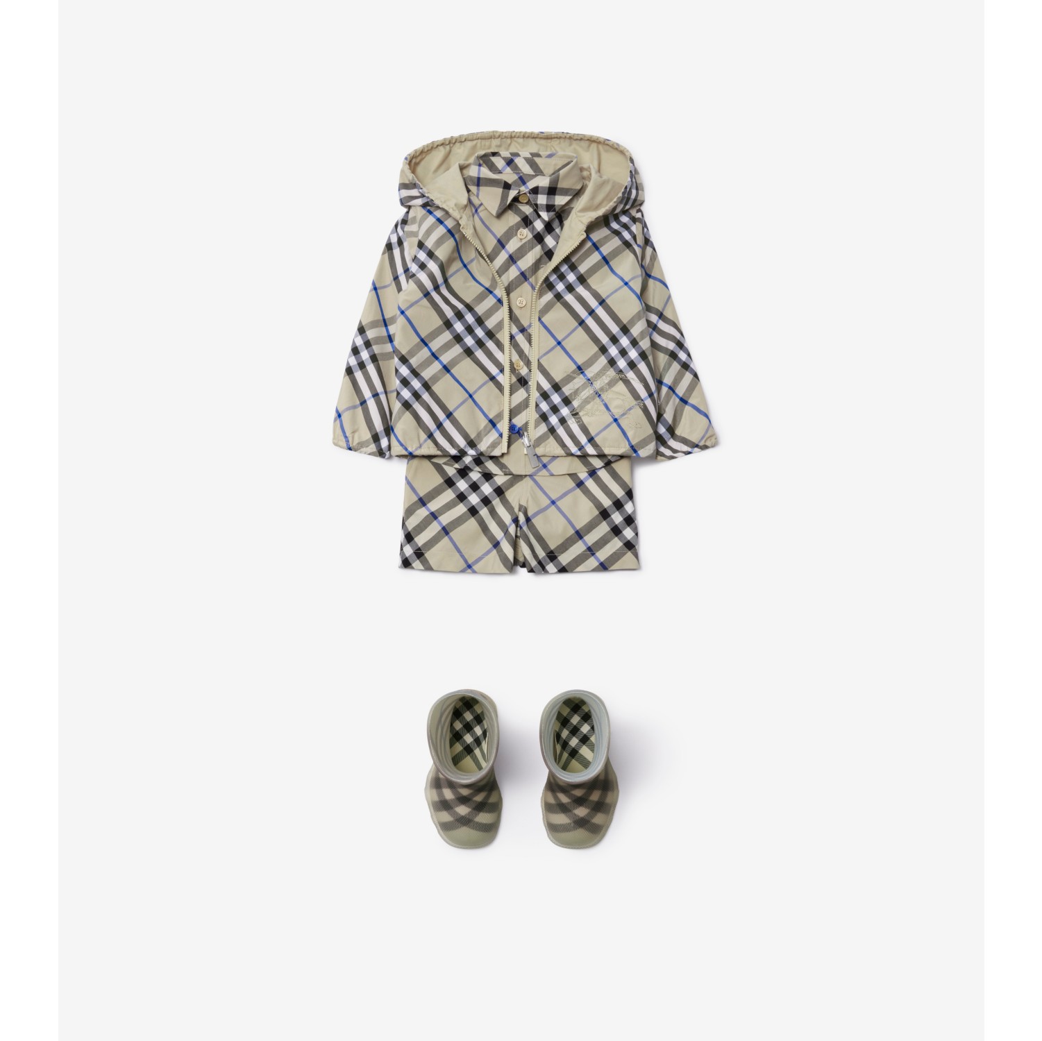 Reversible Check Cotton Blend Jacket