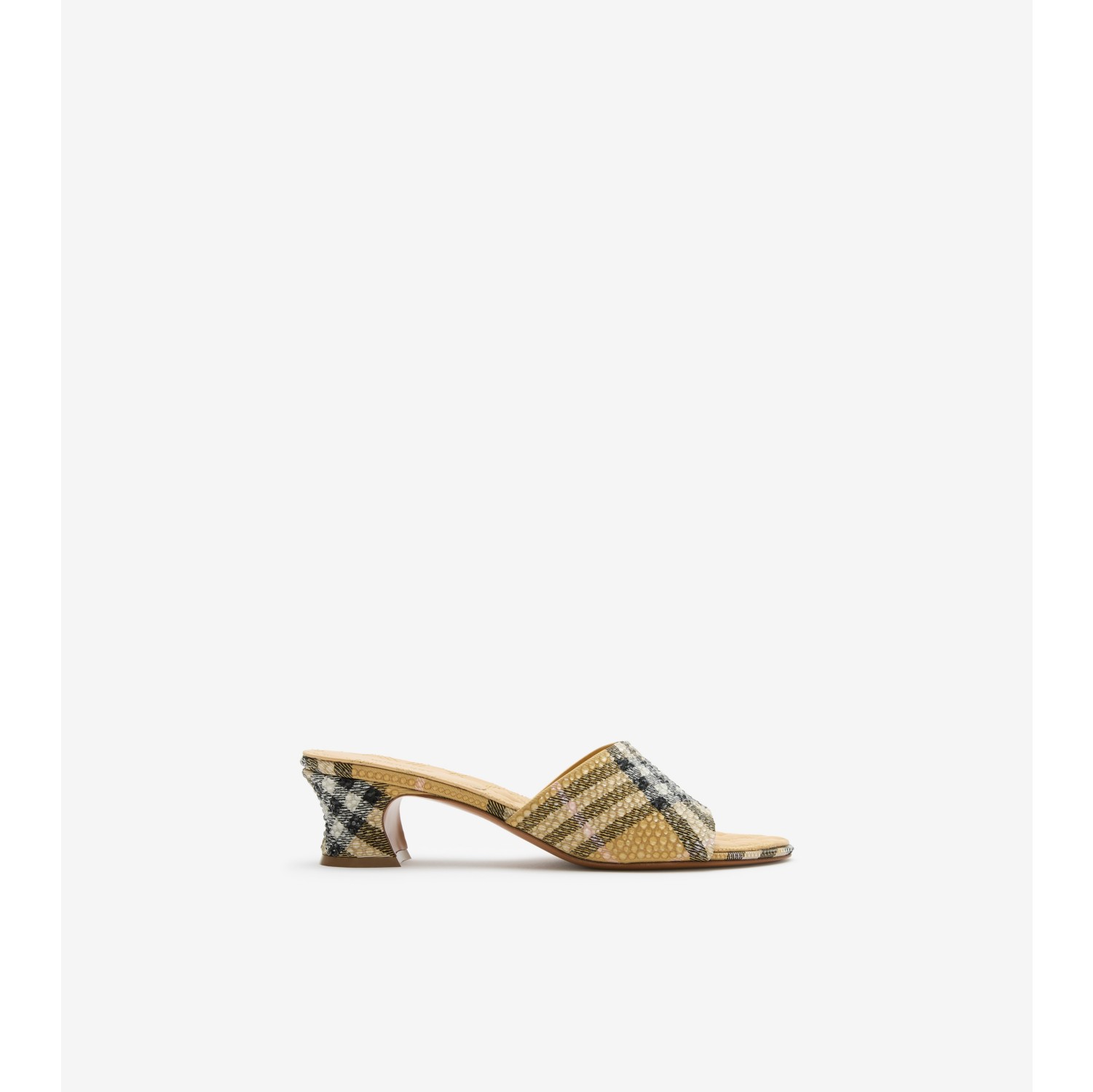 Zuecos Sloane Check con strass