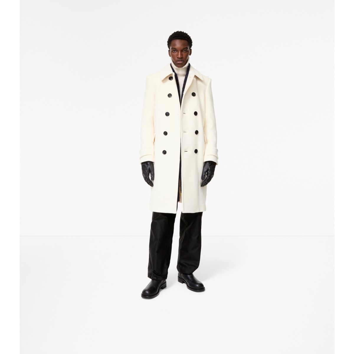  Wool Blend Pea Coat