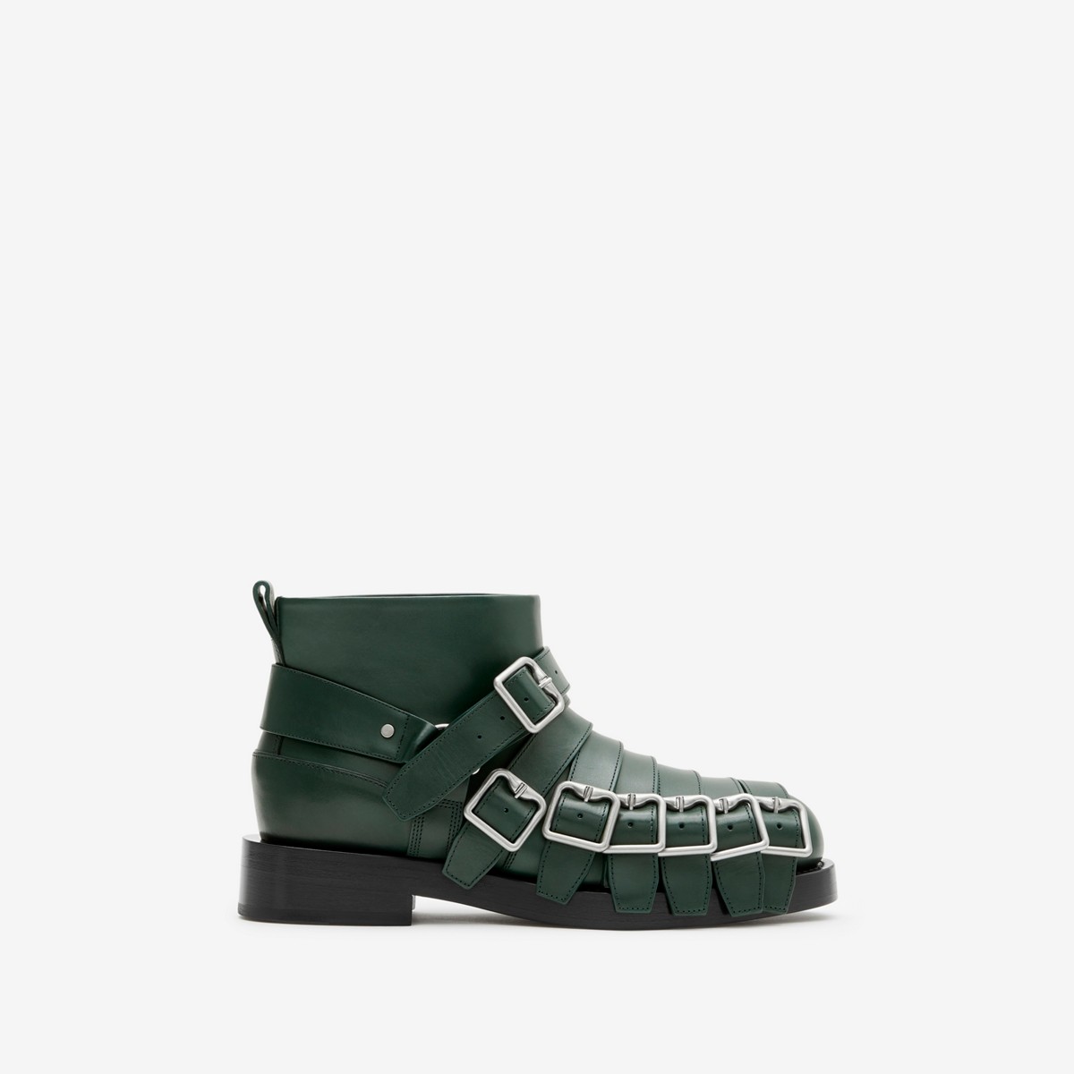 BURBERRY BURBERRY LEATHER STRAP BOOTS