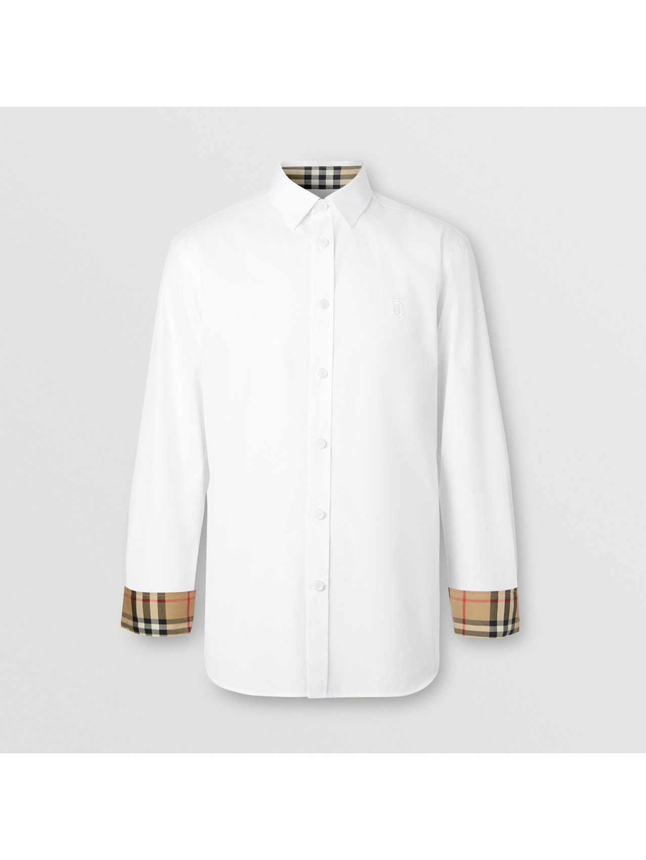 Lover og forskrifter Charlotte Bronte tigger Burberry Brit White Cotton Nova Check Detail Classic Fit Shirt XL |  centenariocat.upeu.edu.pe