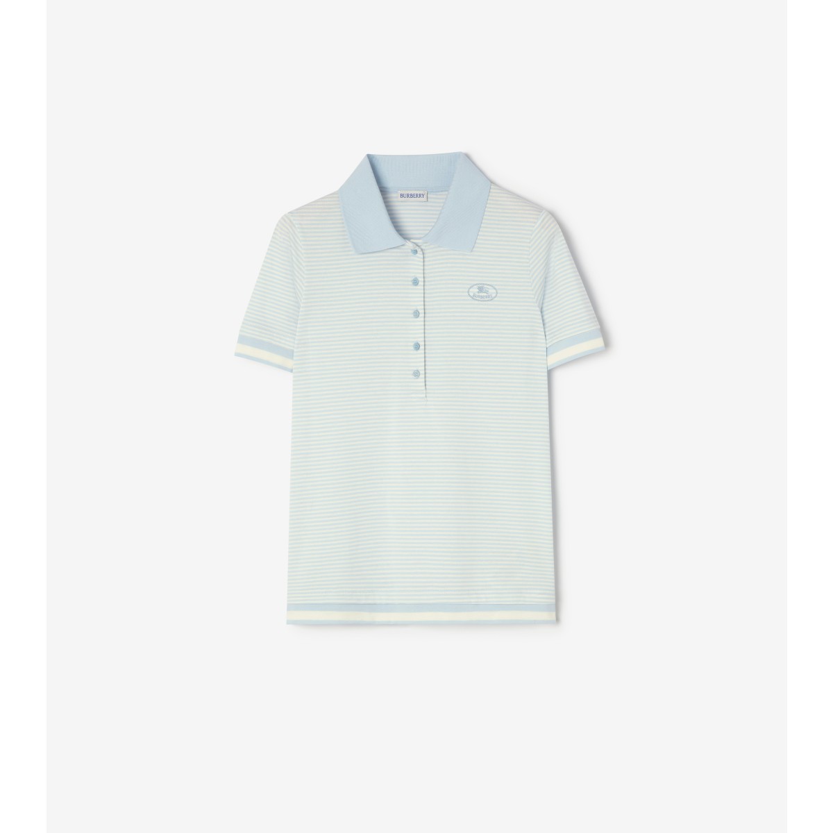  Stripe d Cotton Polo Shirt