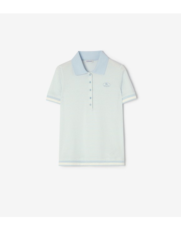 Striped Cotton Polo Shirt