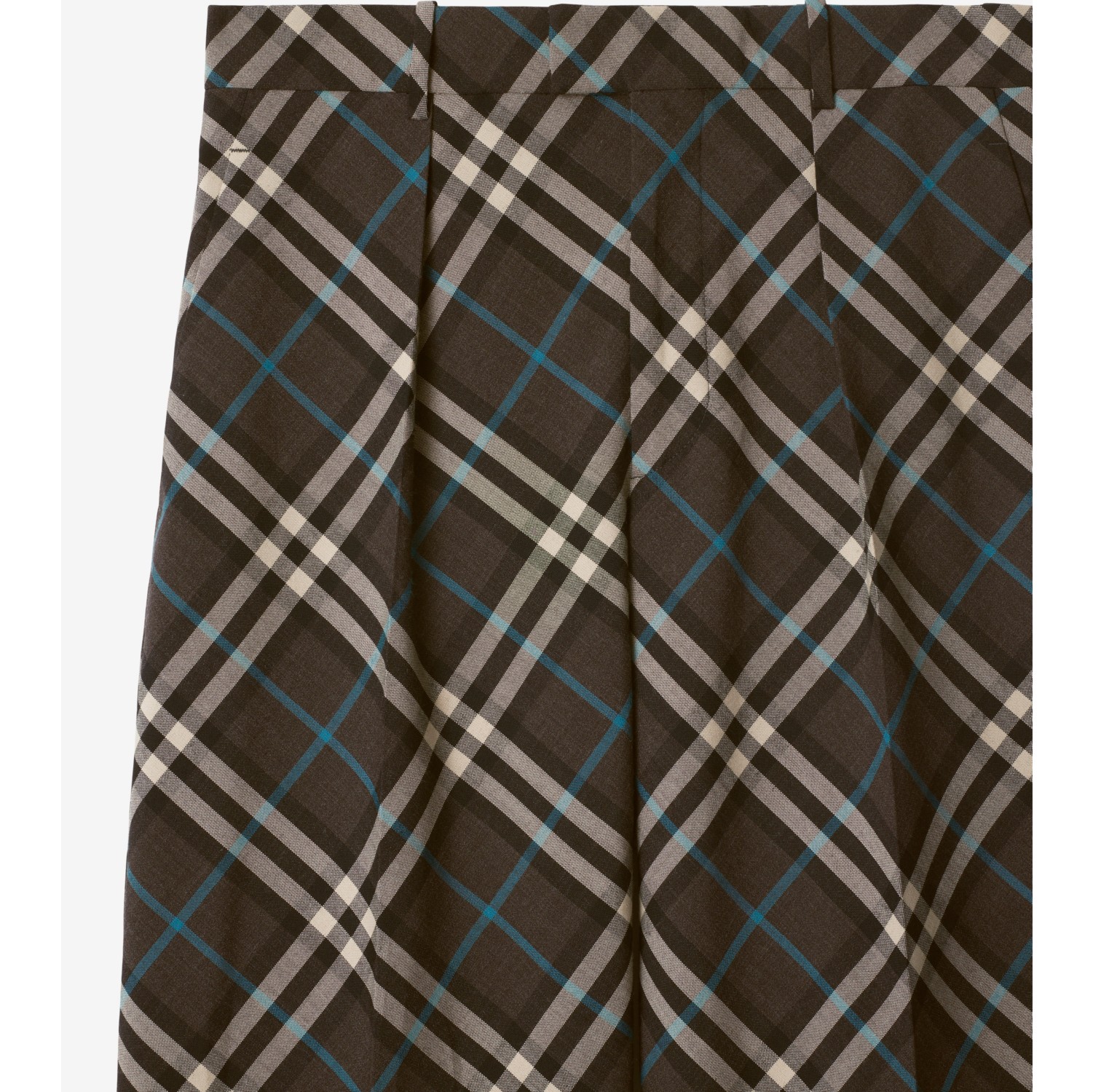 Elegante Wollmisch-Hose in Check