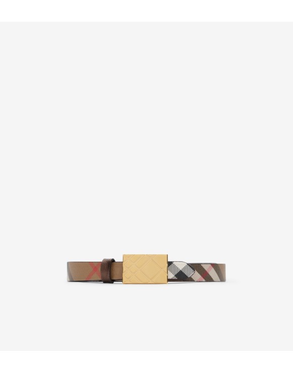Thin Reversible Engraved Check Belt