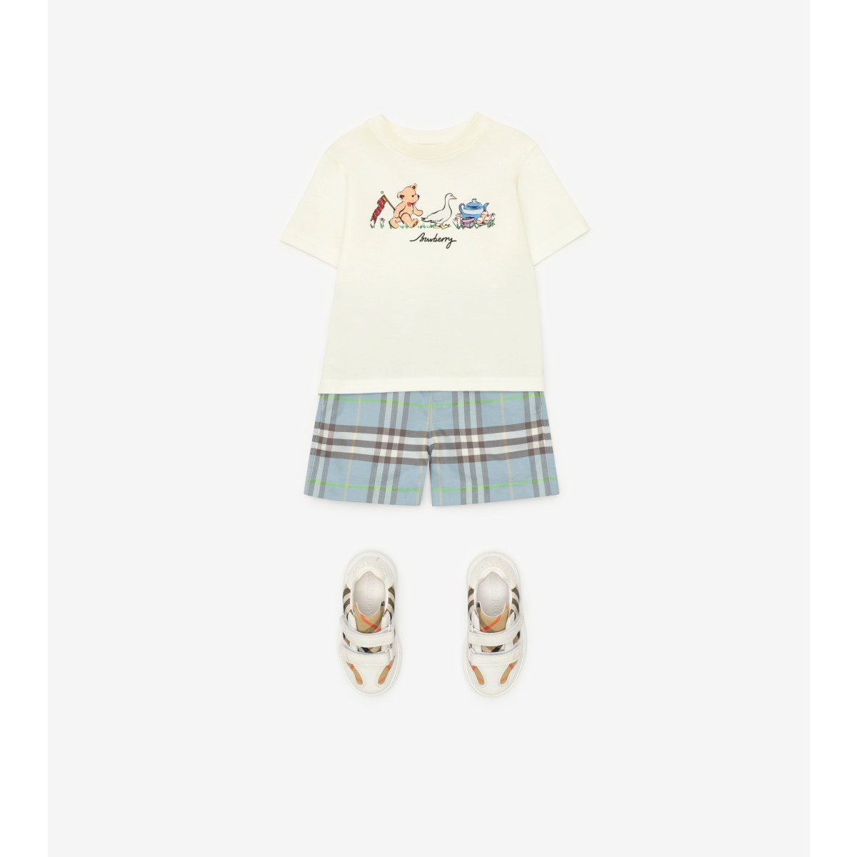  Check Thomas Bear and Friends Cotton T-shirt