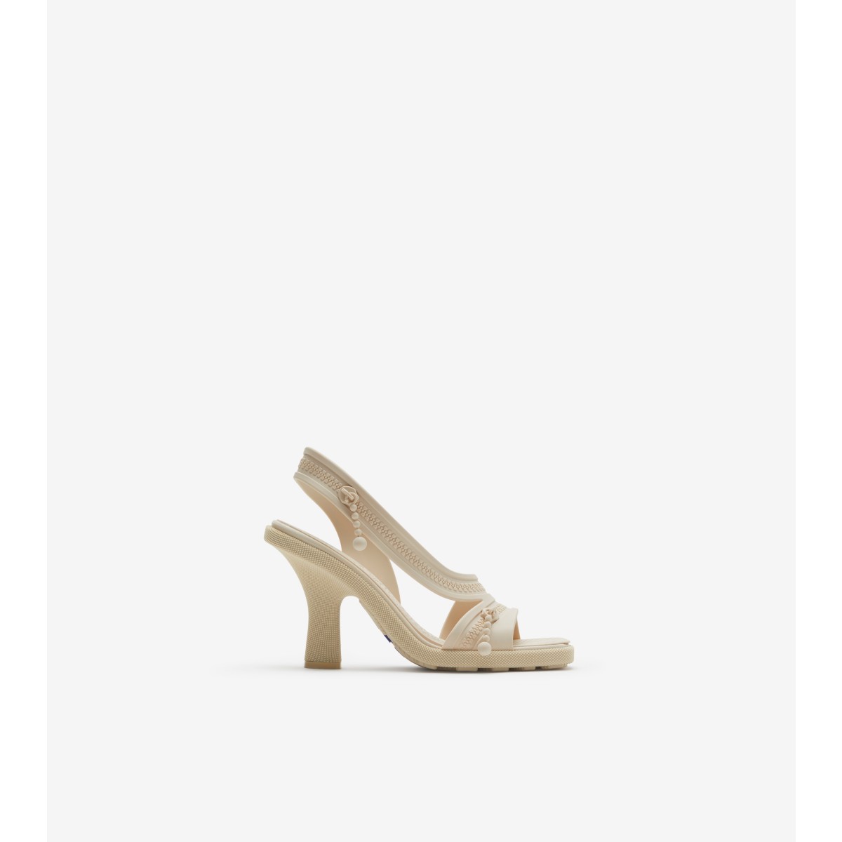 Shop Burberry Gel Sandals In Soap