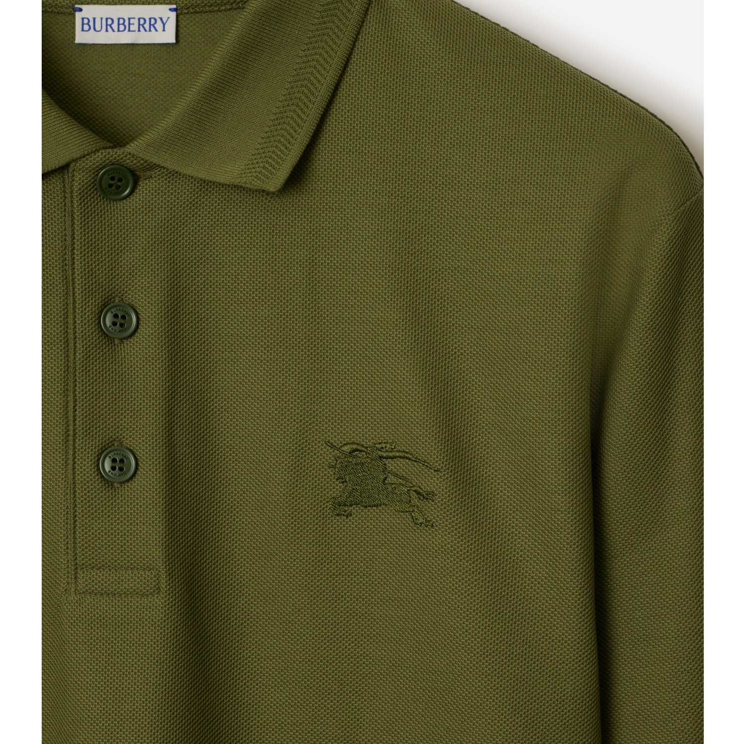 Long-sleeve Cotton Polo Shirt