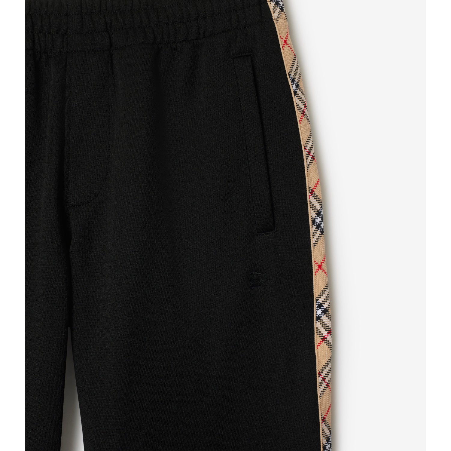 Pantalon de survêtement en coton mélangé Check