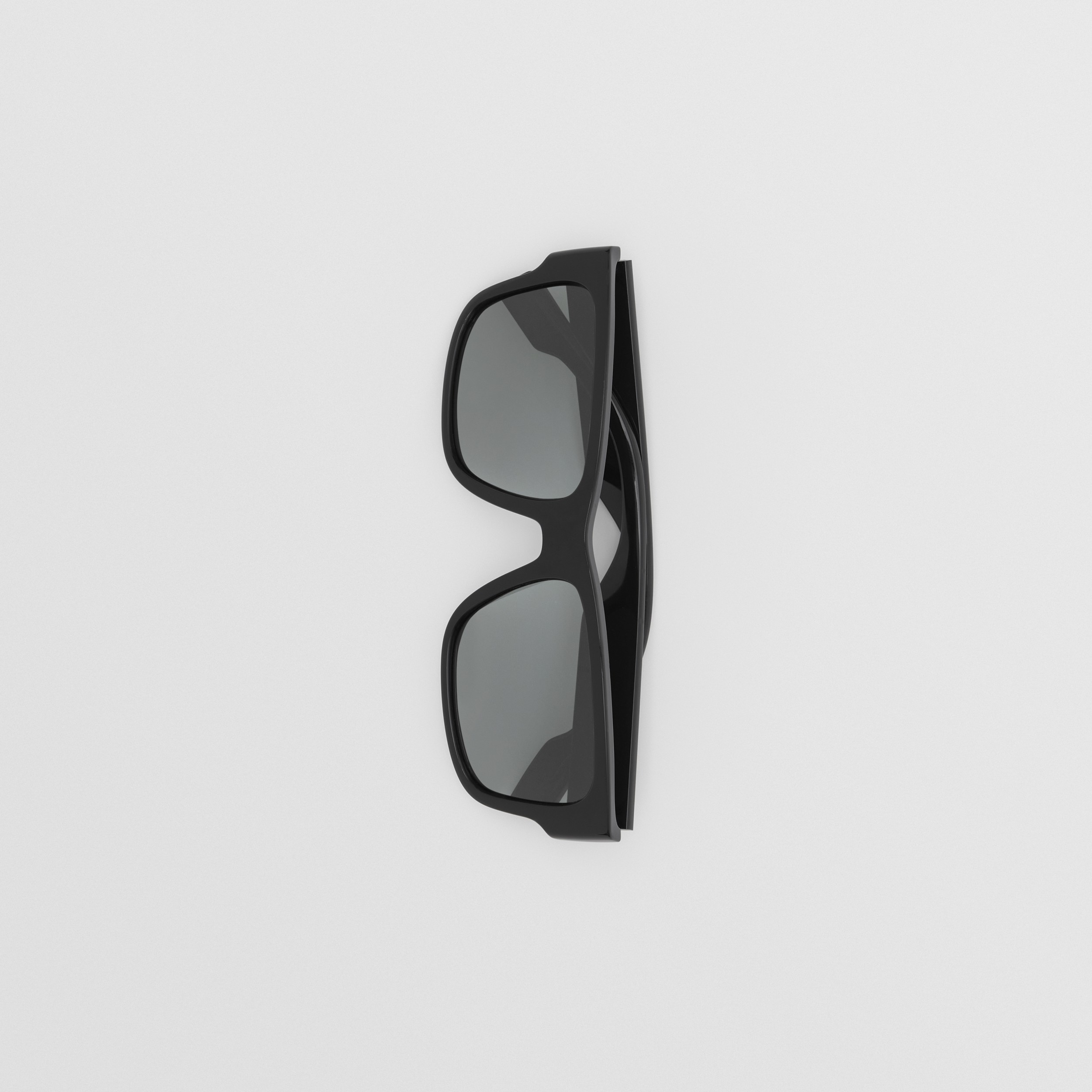 Occhiali da sole con montatura squadrata e dettaglio con logo (Nero) - Uomo | Sito ufficiale Burberry® - 3