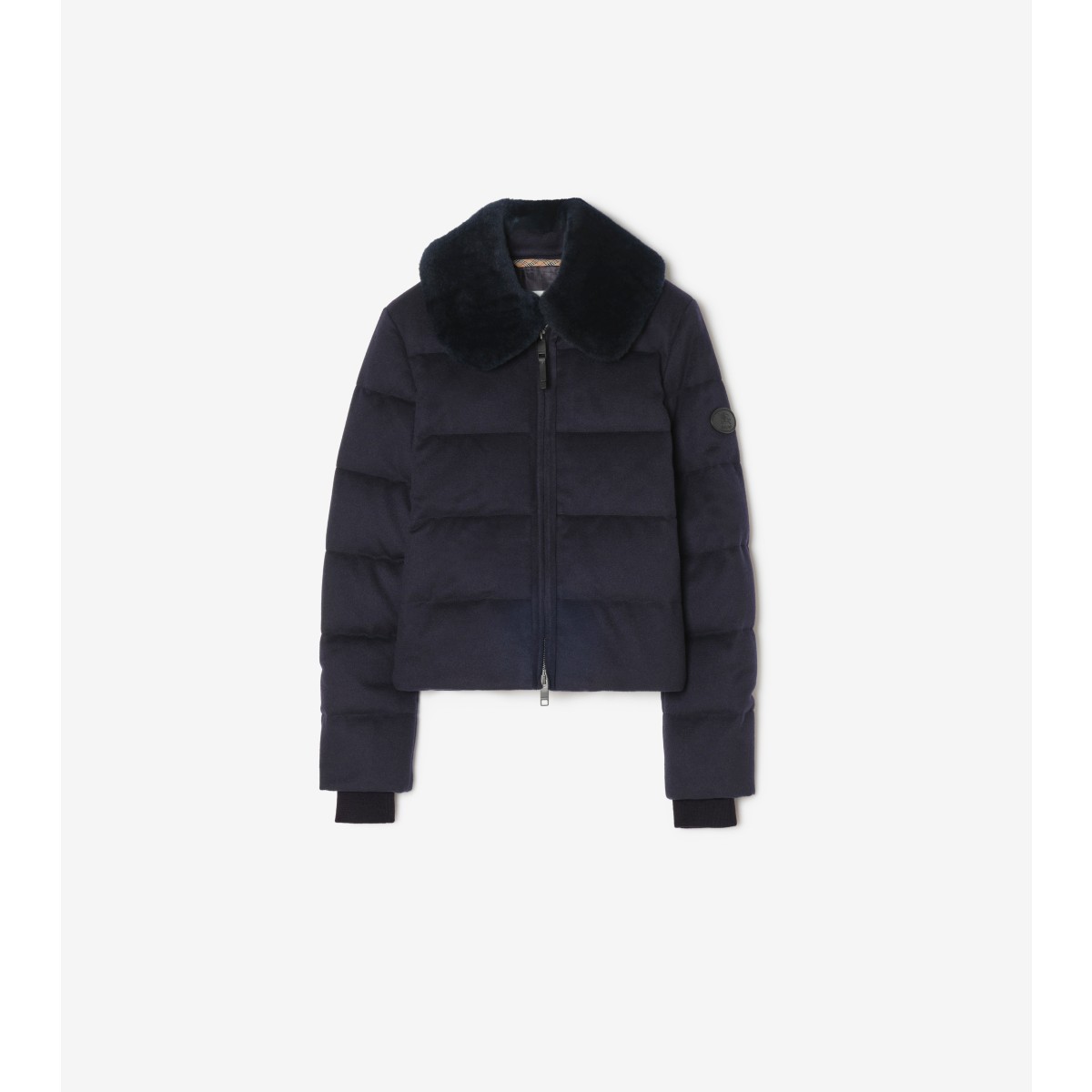  Cropped Cashmere Latimer Puffer Jacket