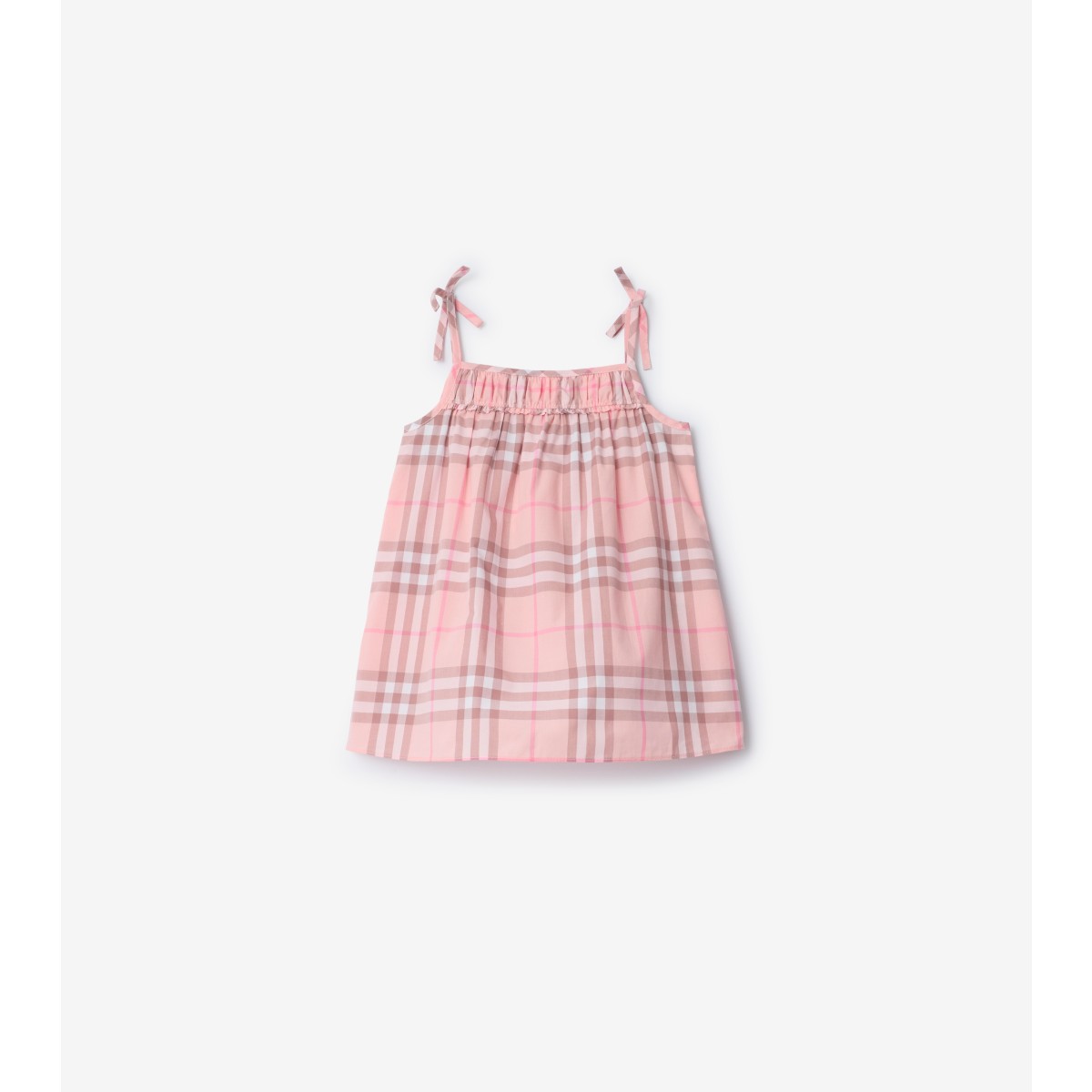  Check Cotton Dress with Bloomers