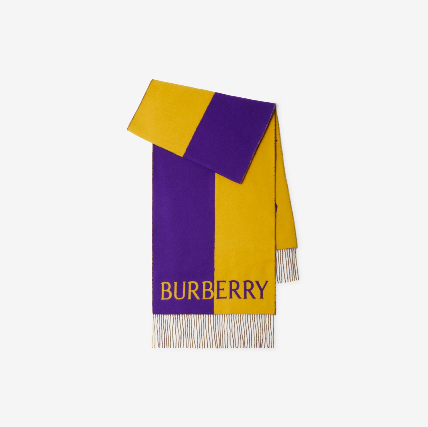 EKD Wool Cashmere Scarf in Pear/royal | Burberry® Official
