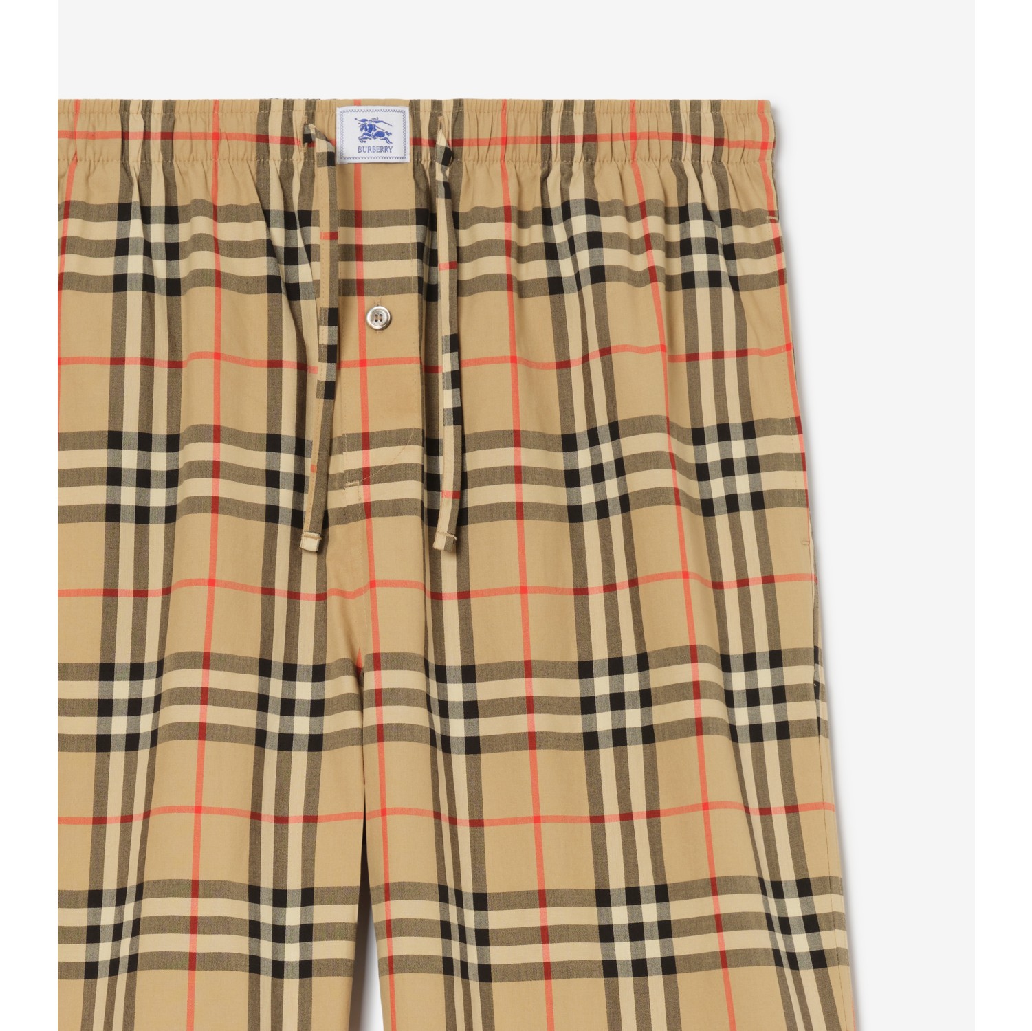 Check Cotton Pyjama Bottoms