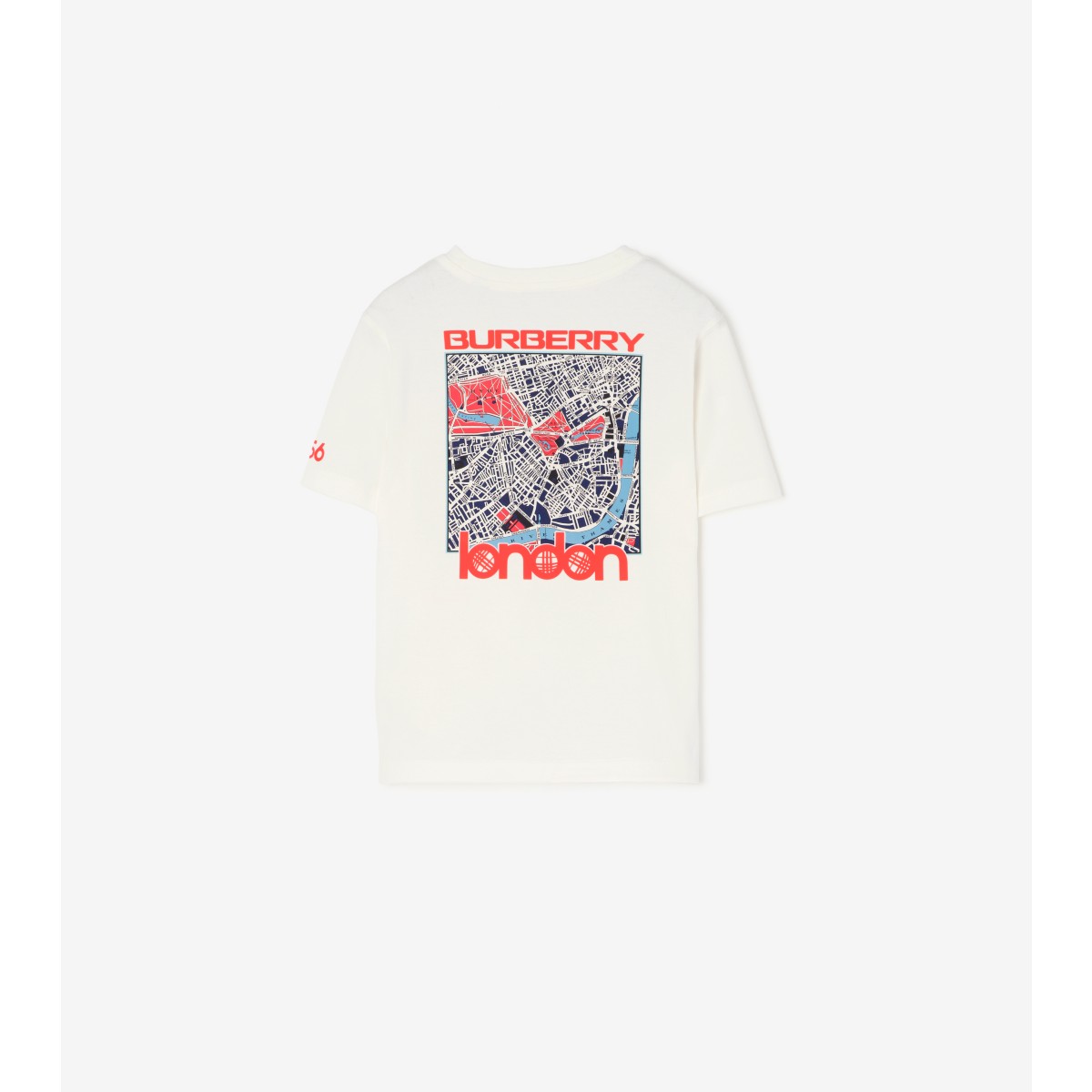  Printed London Map Cotton T-shirt