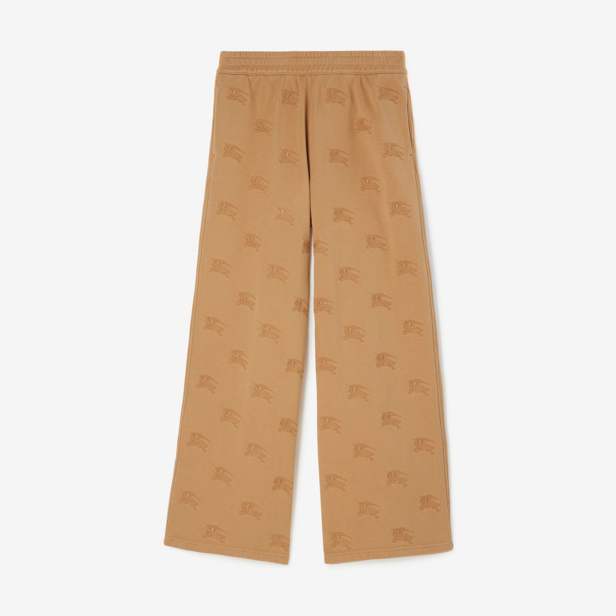 Burberry Ekd Cotton Track Pants In Camel Legacy