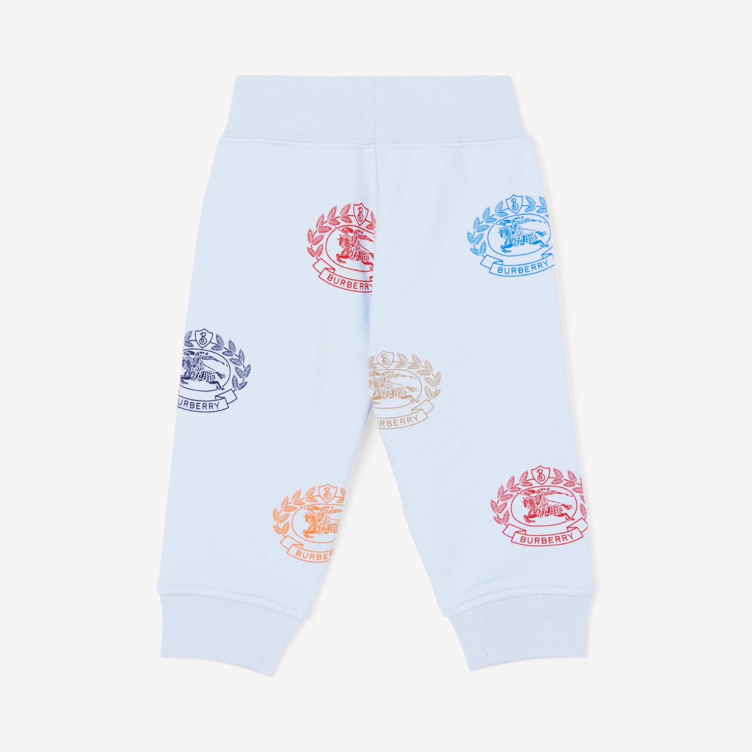 Pantalones de jogging en algodón con emblemas Equestrian Knight (Azul Pálido) - Niños | Burberry® oficial - 2