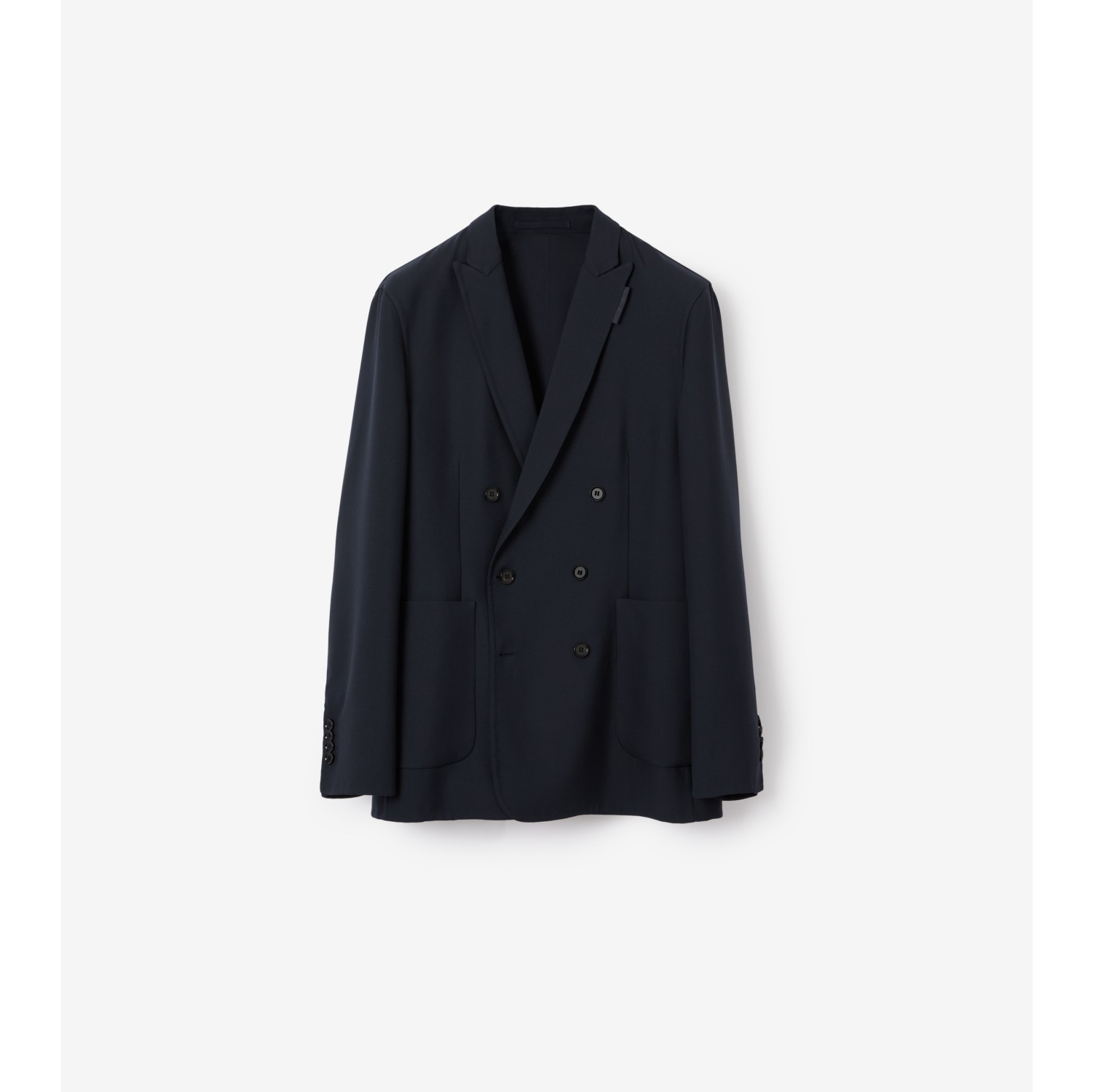 Slim Fit Wool Tailored Jacket in Smoked navy - Men | Burberry® Official