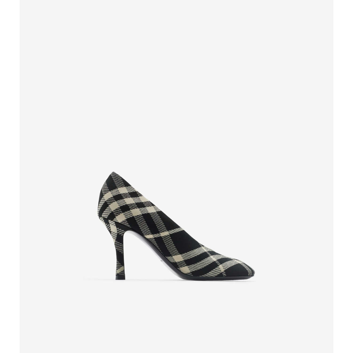 Check Baby High Pumps in Black calico Women Burberry Official