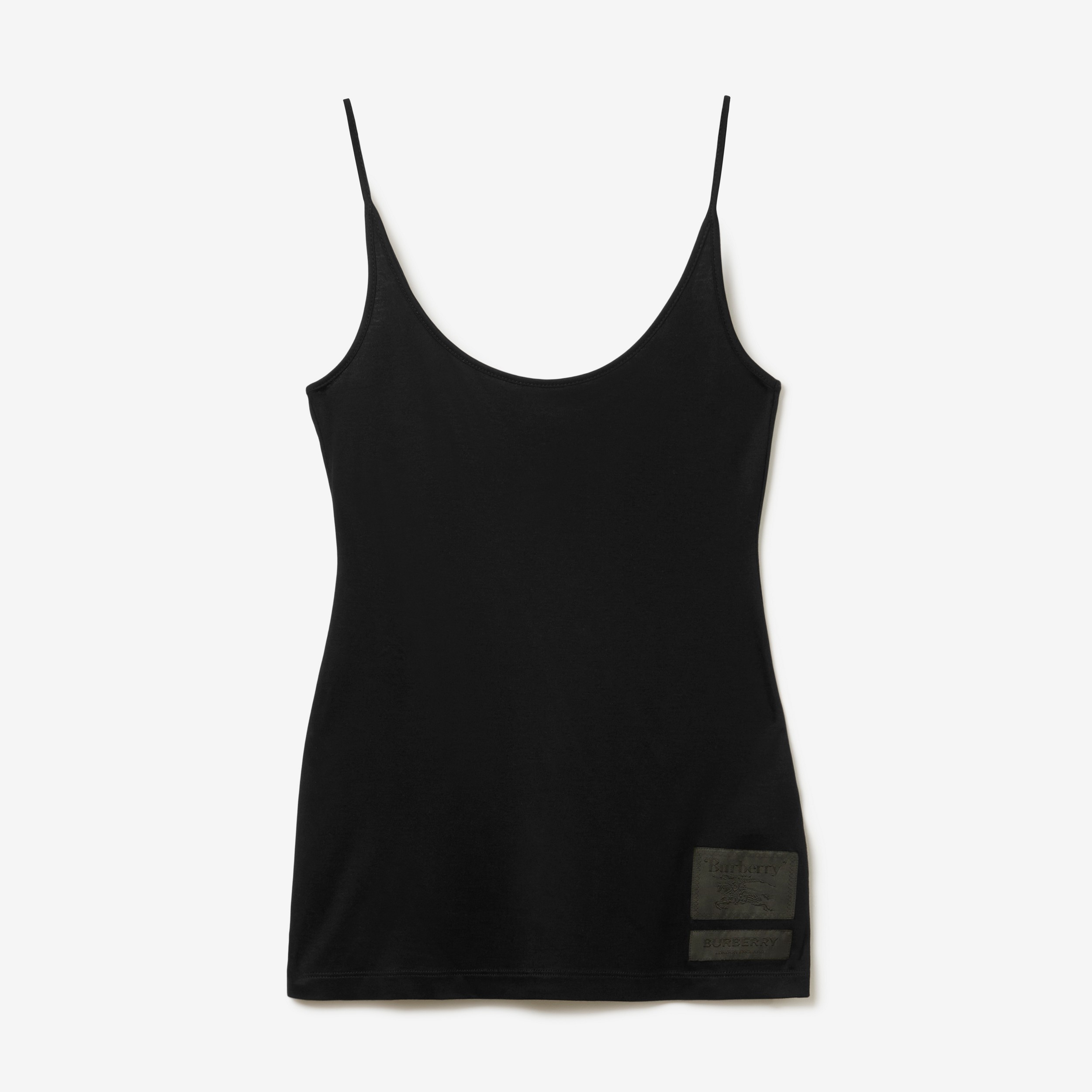 Camiseta de tirantes en tejido jersey con EKD (Negro) - Mujer | Burberry® oficial - 1